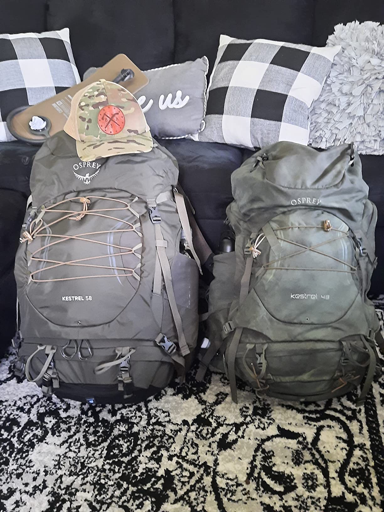 Osprey Kestrel 58L Men's Backpacking Backpack, Black L-XL customer photo 1