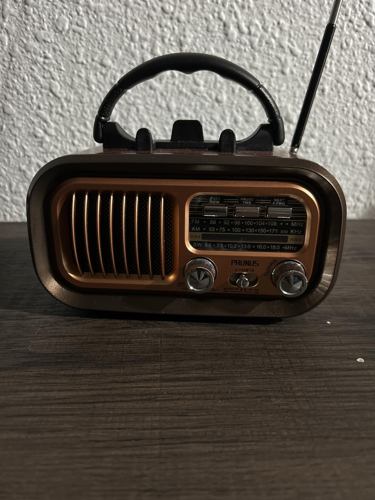 PRUNUS J-150 Portable Radio AM FM SW Bluetooth Speaker,TF Card/USB Playback customer photo 2