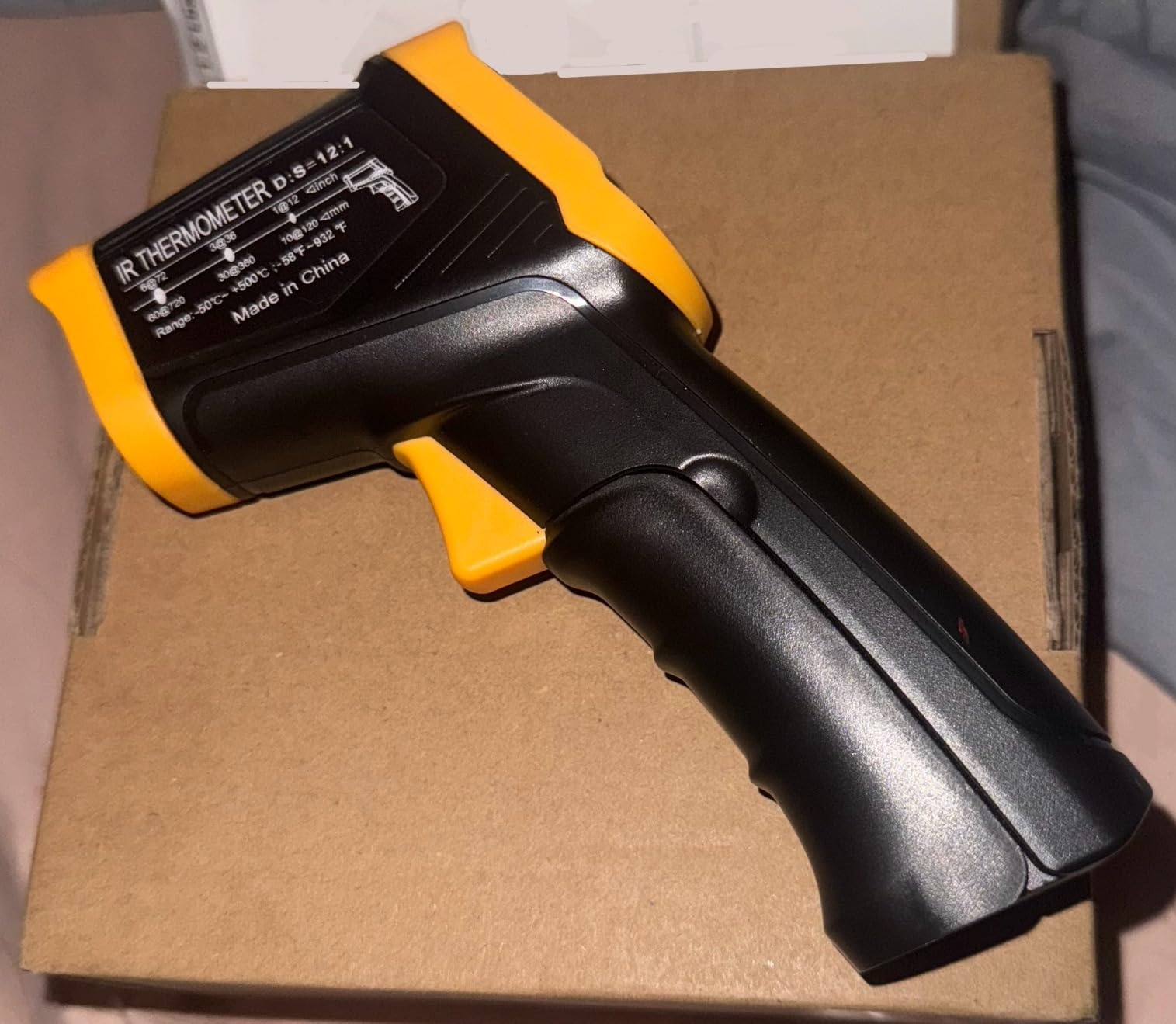 Digital Infrared Thermometer gun for cooking,BBQ,Pizza oven,Ir Thermometer with Backlight,-58℉~932℉(-50℃~500℃) Handheld Non Contact Heat Laser Temperature Gun (Not for Human) customer photo 2