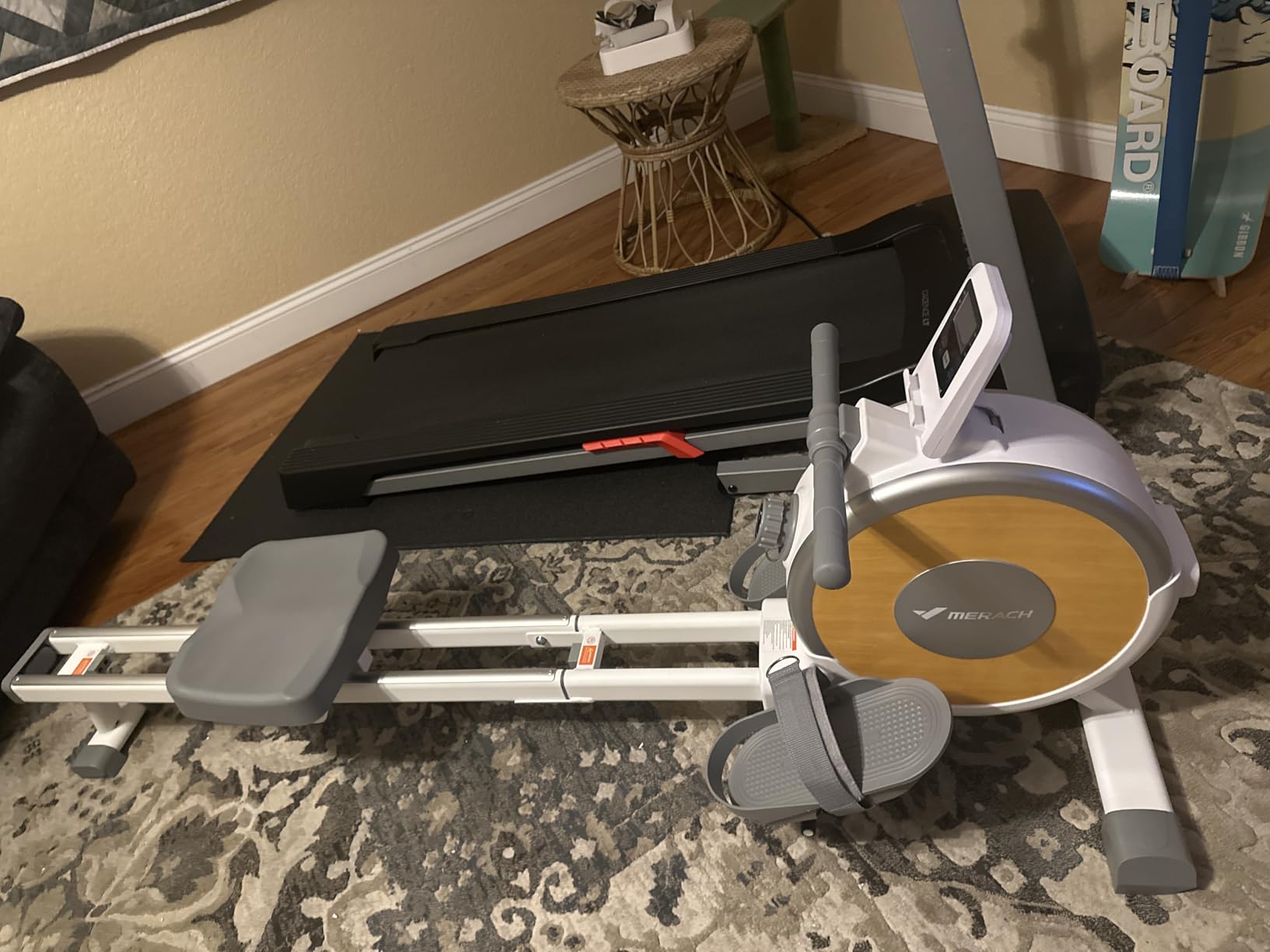 Merach Q1S Magnetic Rowing Machine Indoor, Dual Slide Rail, Quiet & Smooth customer photo 1