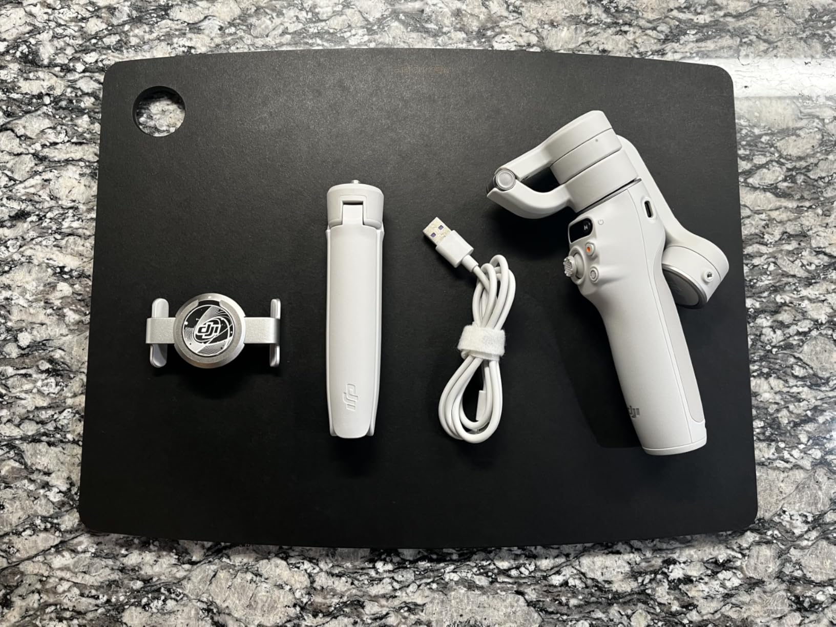 DJI Osmo Mobile 6 Smartphone Gimbal Stabilizer, 3-Axis Phone Gimbal, Built-In Extension Rod, Portable and Foldable, Android and iPhone Gimbal with ShotGuides, Vlogging Stabilizer, YouTube TikTok Video customer photo 1