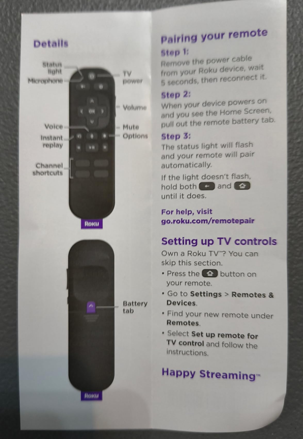 Roku Voice Remote, Replacement TV Remote Control customer photo 1