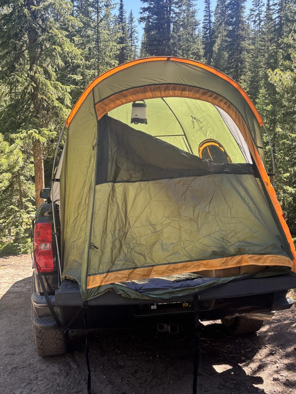 GoHimal Pickup Truck Bed Tent, 5.5-6.0FT Truck Tent for Camping (Gray) | Portable, Double Layer, Waterproof PU2000mm customer photo 1