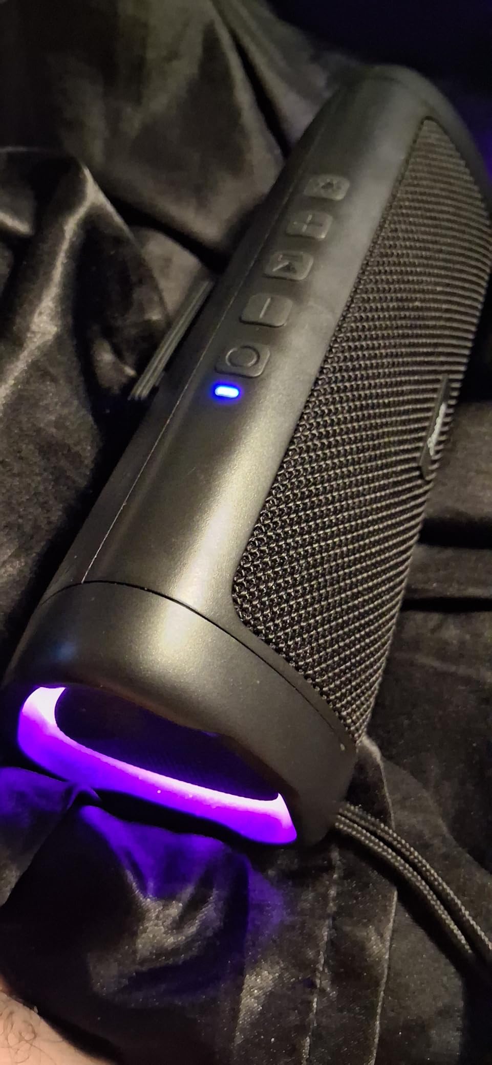 Bluetooth Speaker, 20W HD Sound, Portable Wireless, IPX5 Waterproof, Up to 24H Playtime, TWS Pairing, for Home/Party/Outdoor/Camping/Beach Essentials, Electronic Gadgets, Birthday Gift (Black) customer photo 2