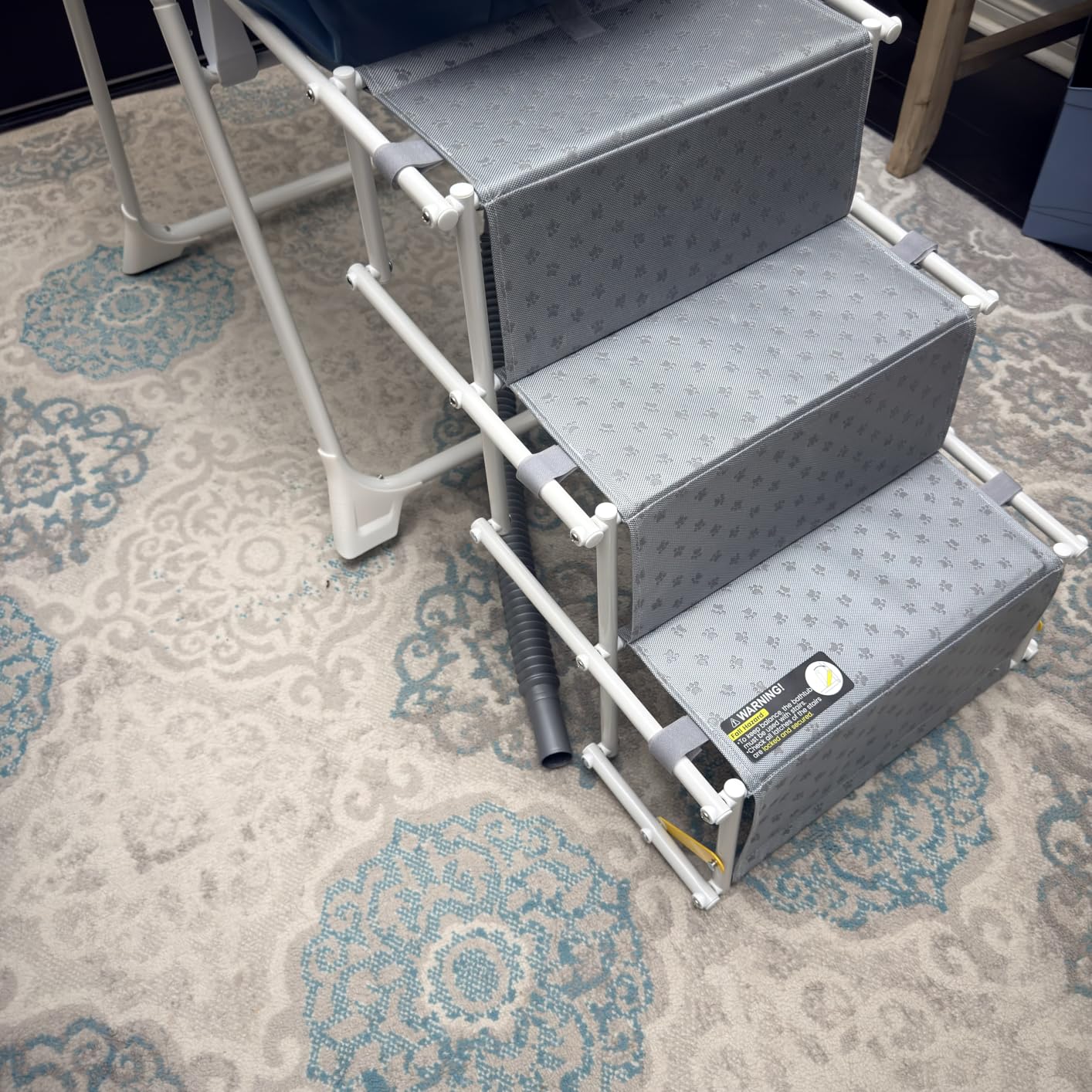 Furesh Foldable Dog Washing Station for Large Dogs with Stairs | Reinforced aluminum frame with foldable stairs for safe, elevated bathing and compact storage. customer photo 1