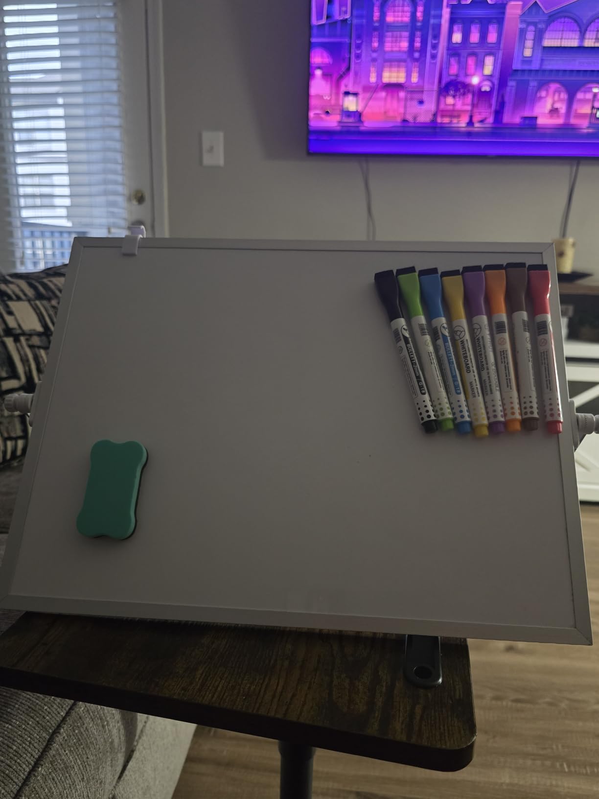 Double-Sided Magnetic White Board with Stand, 16