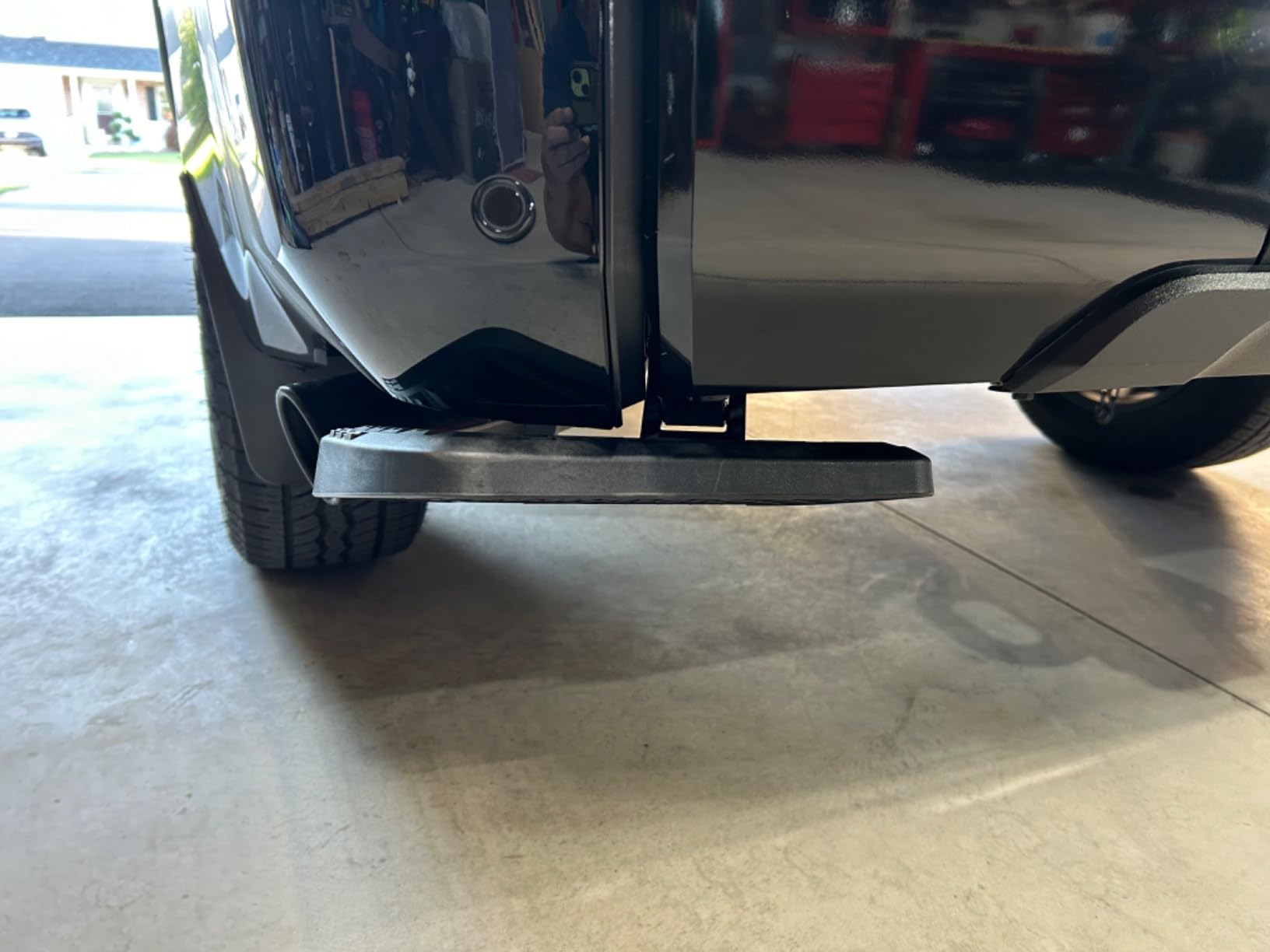 ASOPARTS Rear Bed Step Tailgate Bedstep for Toyota Tundra 2022-2026 Folding Truck Step Retractable No-Drill Bumper Tailgate Step Replace # PTS30-34000 PT392-34240 customer photo 2