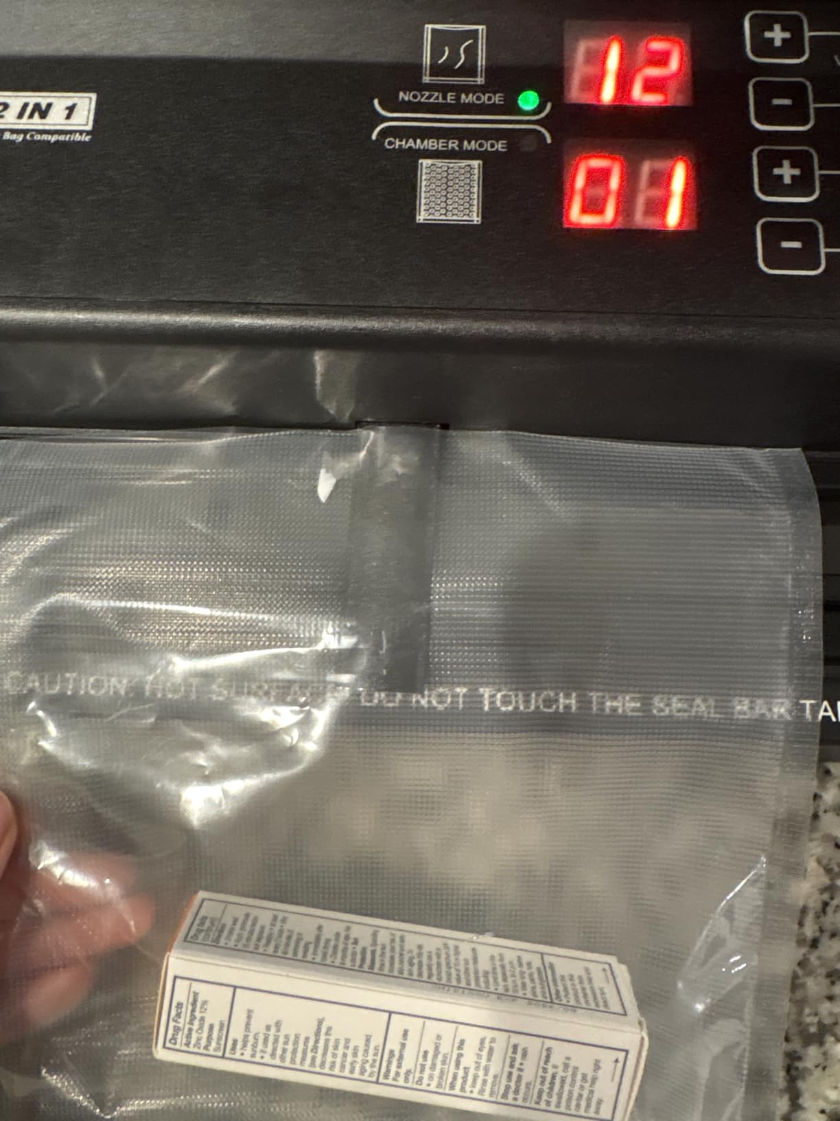 MAGIC SEAL Commercial Dual Mode Vacuum Sealer - for Textured & Smooth/Mylar Bags, 190W Food Sealer Vacuum Packing Machine with Auto Cooling System, Adjustable Air & Seal Settings -MS300 customer photo 1