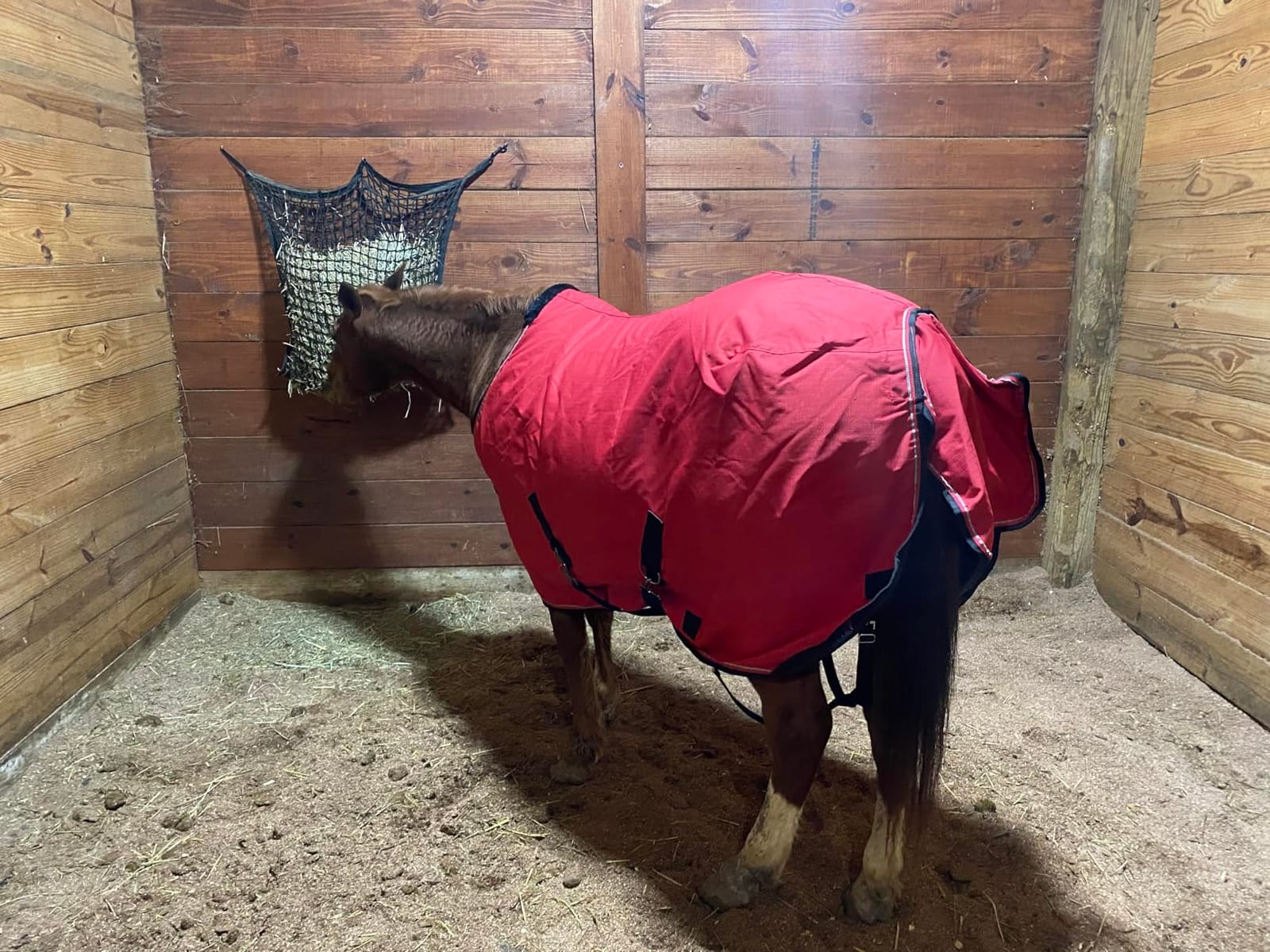 Fabbay 2 Pcs Slow Feed Hay Net for Horses, 35 x 31 Inch Hay Bag, Black customer photo 1