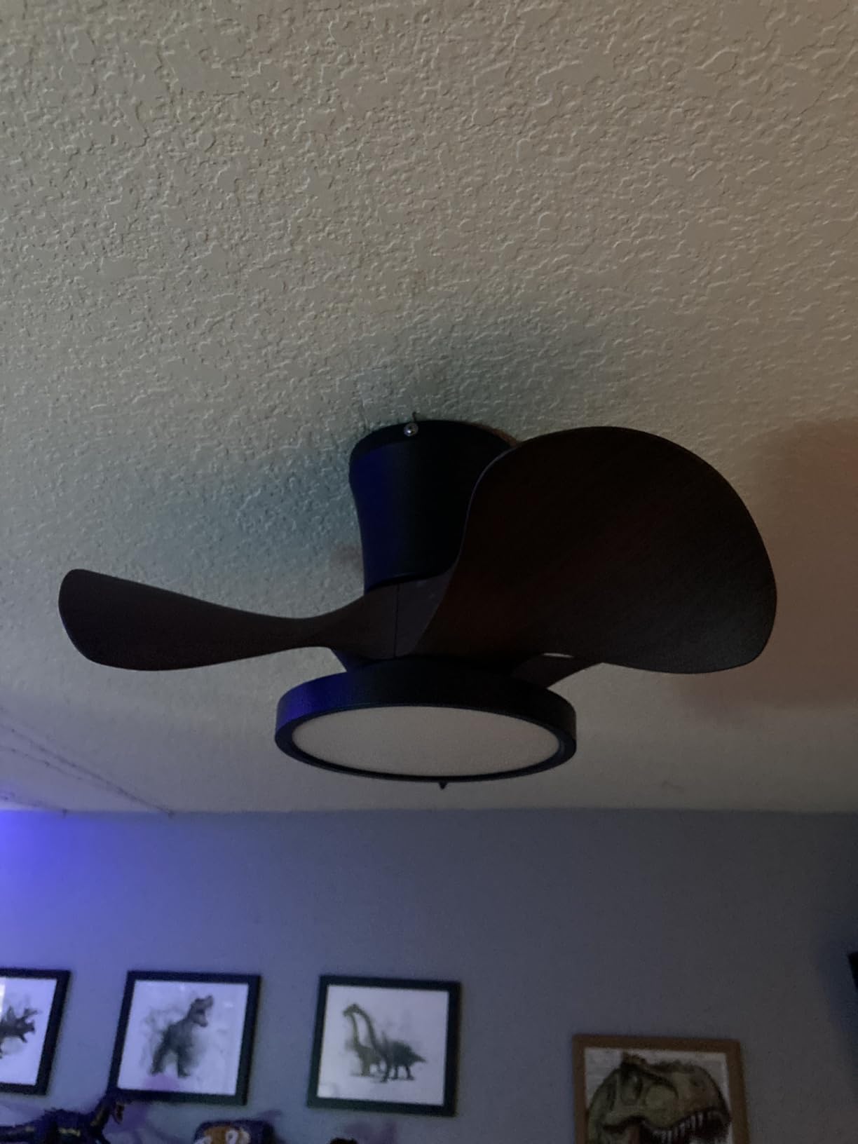 ocioc 32 Inch small Walnut Ceiling Fans with Lights and Remote Control customer photo 2