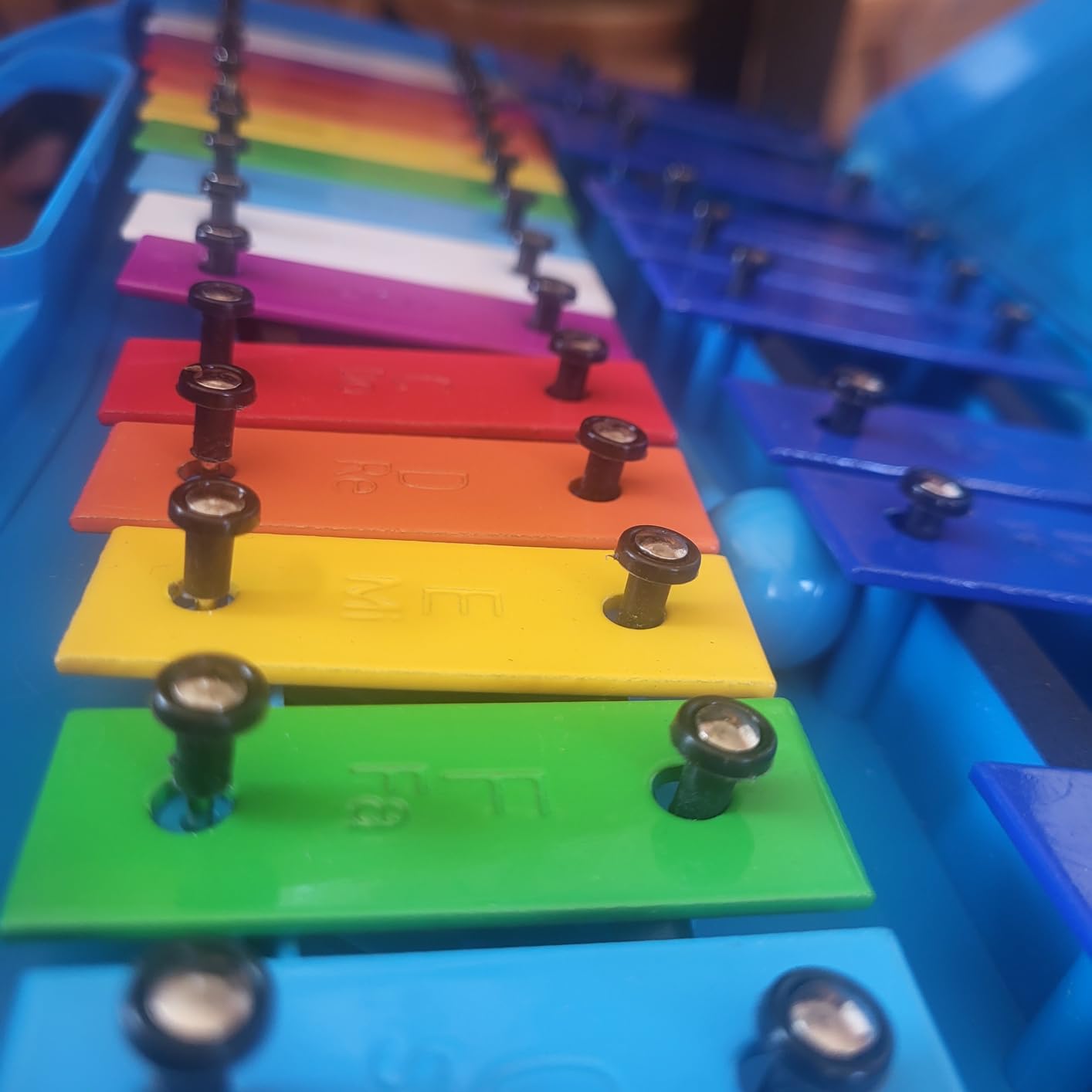 Soulmate 25 Note Xylophone for kids Colorful Musical Toy Metal Keys,Professional Xylophone Glockenspiel Instrument with case and Two Safe Mallets for Beginners, Music Teaching, Gifts(Black) customer photo 2