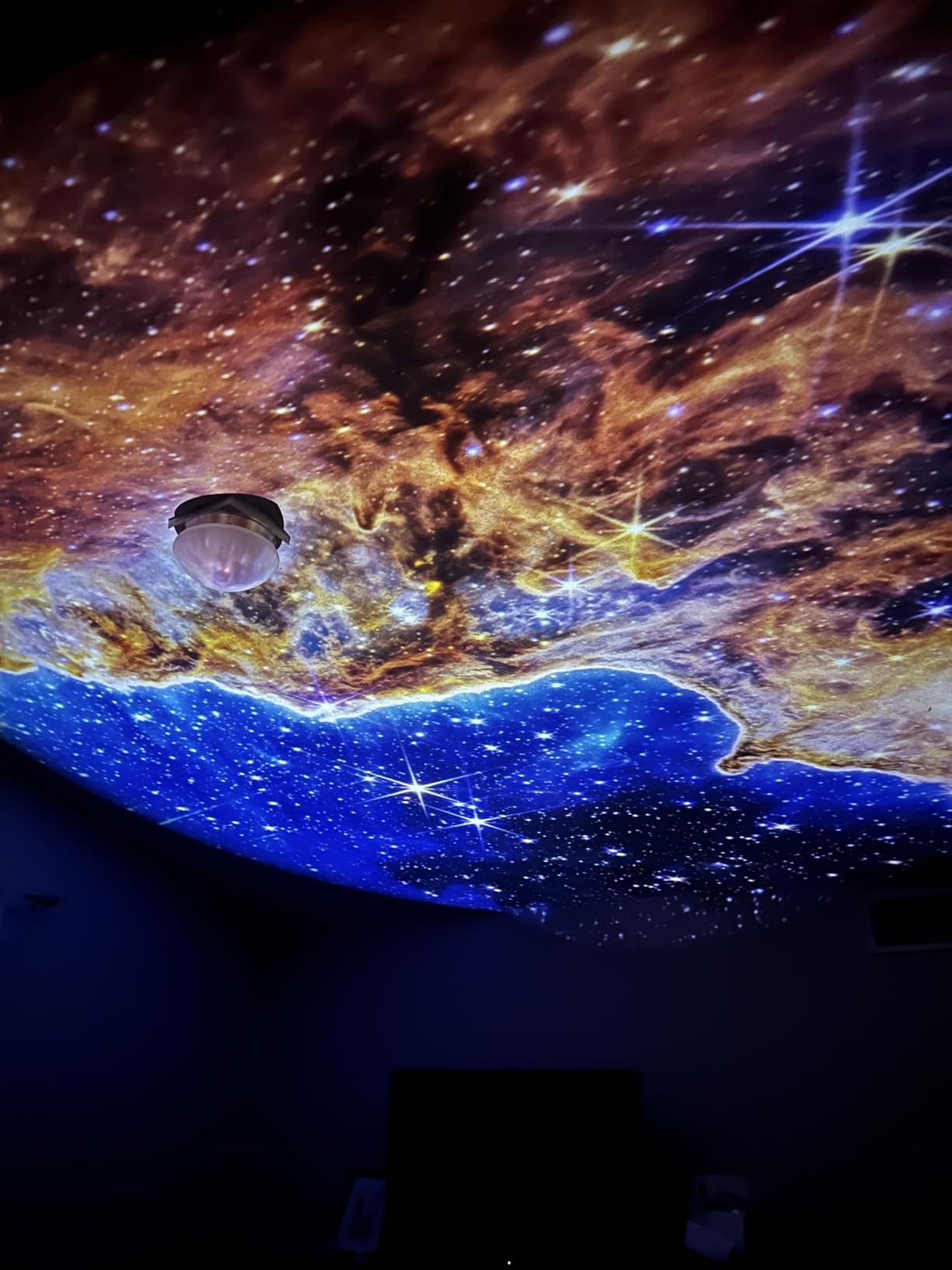 POCOCO Galaxy Star Projector, Rechargeable, with 5K Discs, 2 Megapixel Lens | 6 Hour Battery Life, 1W Soft Light, Timer, 2 Replacement Optical Film Discs, Gift to Relax, Study, Meditate and Stress Relief customer photo 1