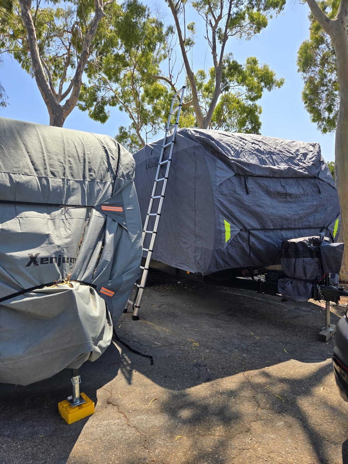 Fonzier RV Cover, Heavy Duty 9 Layers Travel Trailer Cover, 26-28FT customer photo 2