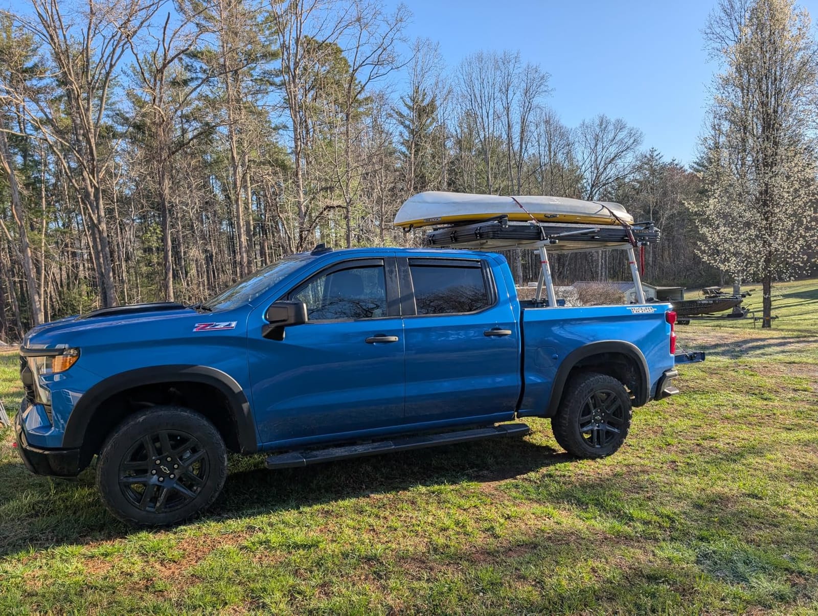 VEVOR Truck Rack with 8 Non-Drilling C-Clamps, 19-34in Adjustable Height Aluminum Ladder Rack for Truck, 800 lbs Capacity Heavy Duty Truck Bed Rack Two-Bar Set for Kayak, Surfboard, Lumber, Ladder customer photo 1