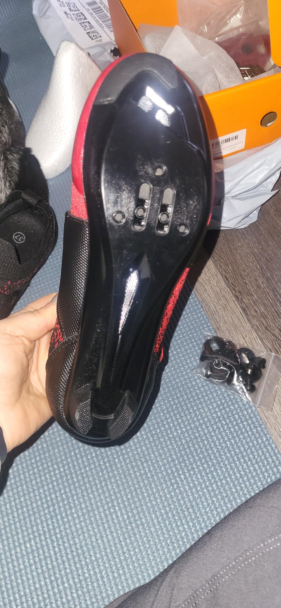 VikoViren Unisex Cycling Shoes Compatible with Peloton Bike & SPD customer photo 1