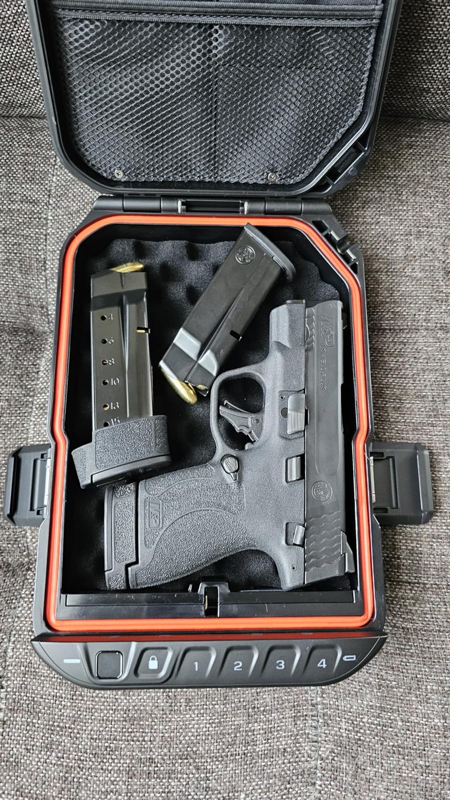 VAULTEK LifePod 10 Compact Lockable Weatherproof Case with Built-in Lock, Steel Security Cable, & TSA Handgun Case or Car Safe, Portable Travel Pistol Safe customer photo 2