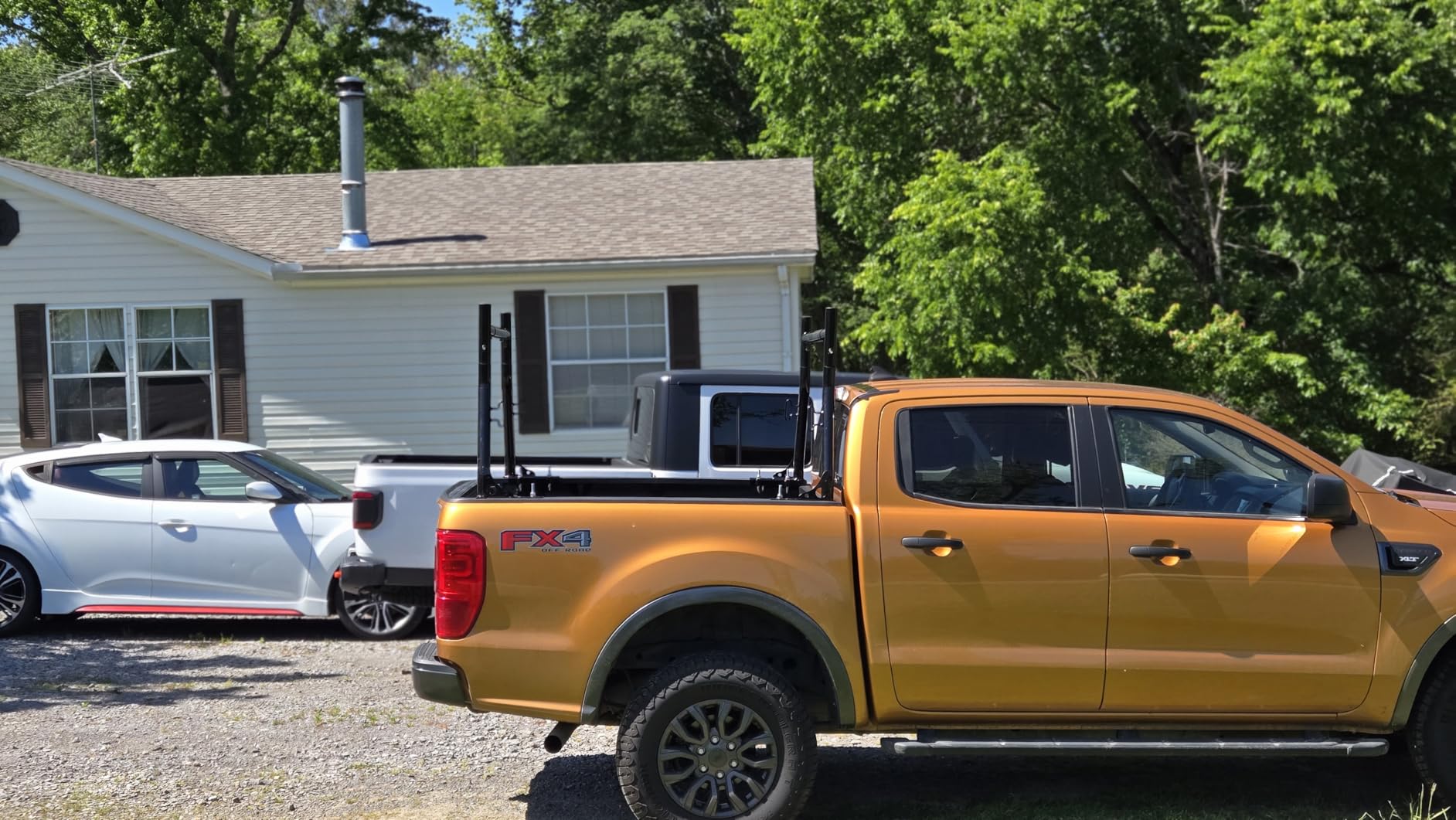 JY PERFORMANCE Truck Bed Ladder Racks, 800 lbs Capacity, Non-Drilling customer photo 2