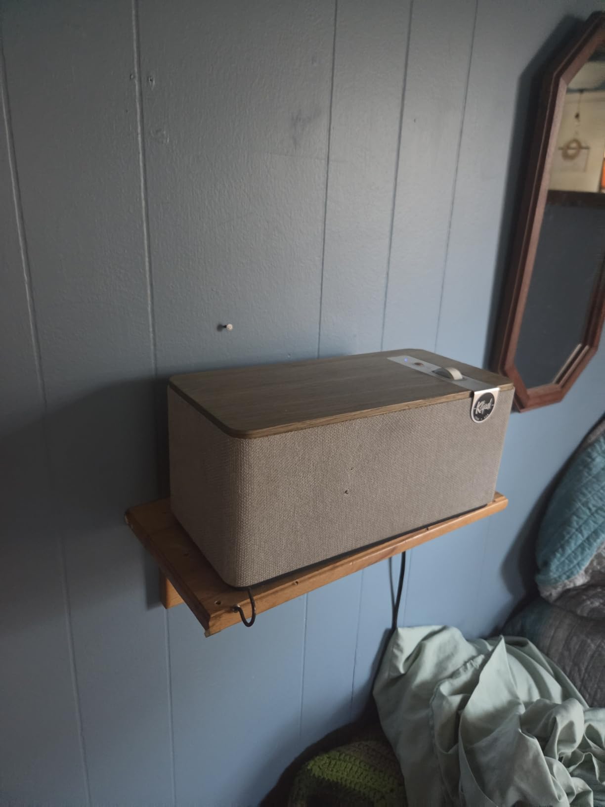Klipsch The One Plus Premium Bluetooth Speaker System with Two 2.25” Full Range Drivers, 4.5” Woofer, Bluetooth 5.3 with Up to 40 ft. of Distance, Walnut customer photo 2