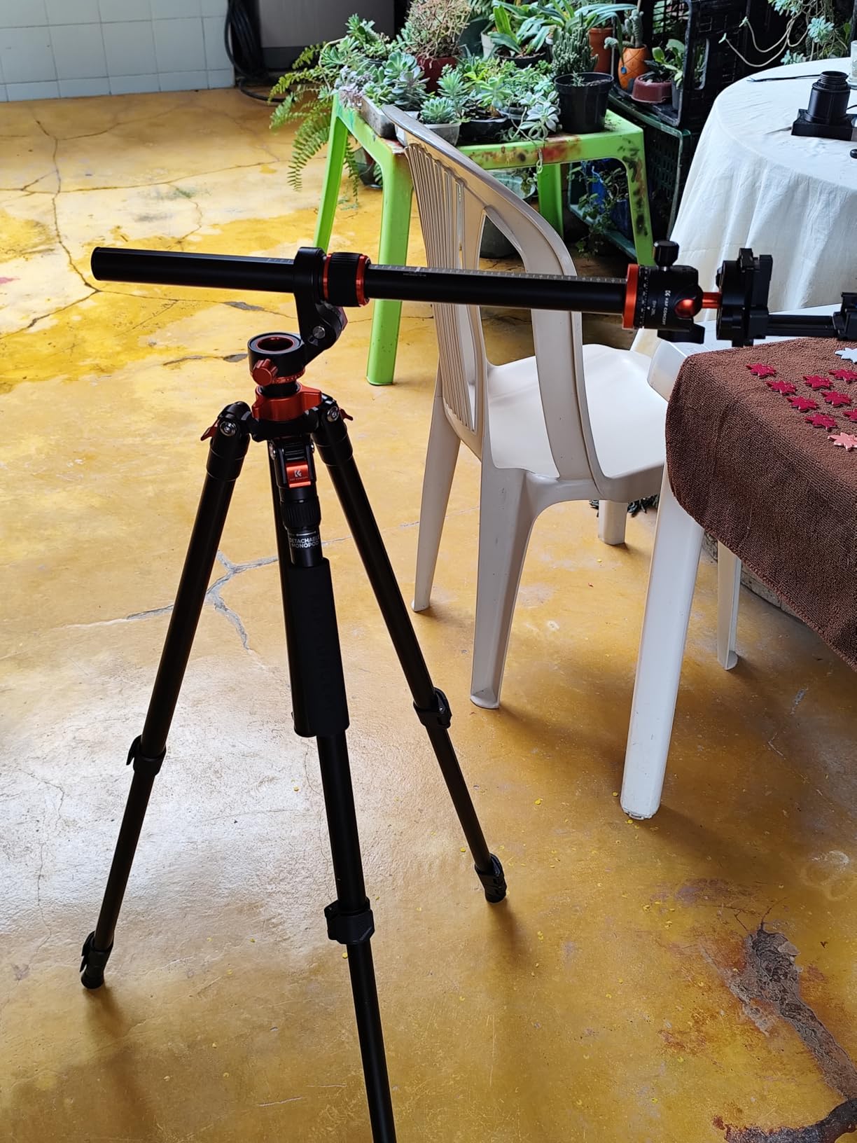 K&F CONCEPT 90''/230cm Ultra High Horizontal Overhead Camera Tripod customer photo 1