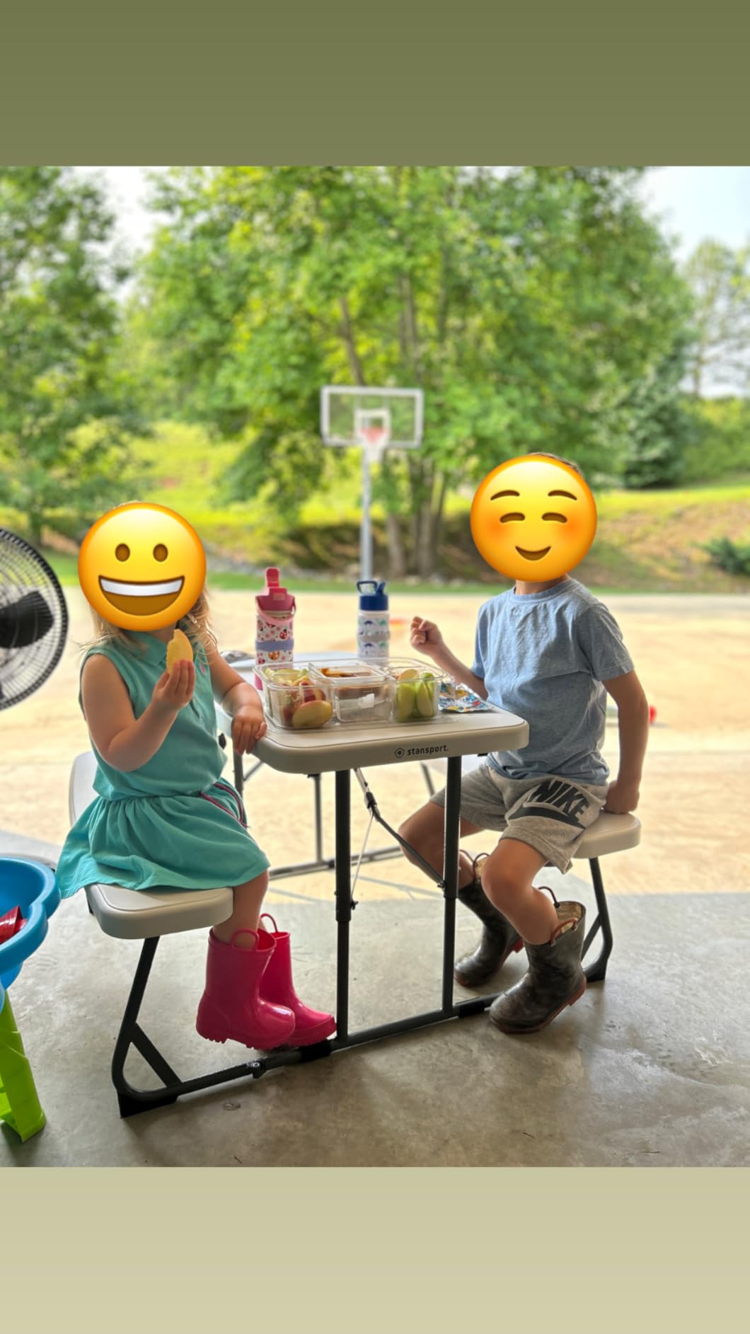 Stansport Compact Kids Picnic Table (G-940), White customer photo 1