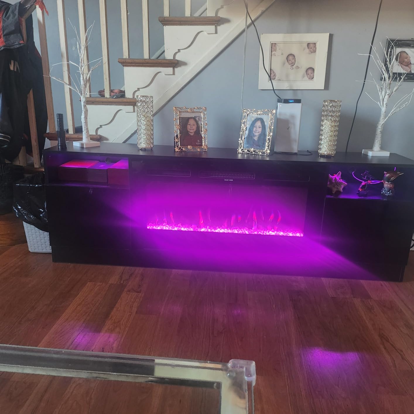 AHB Fireplace TV Stand 70