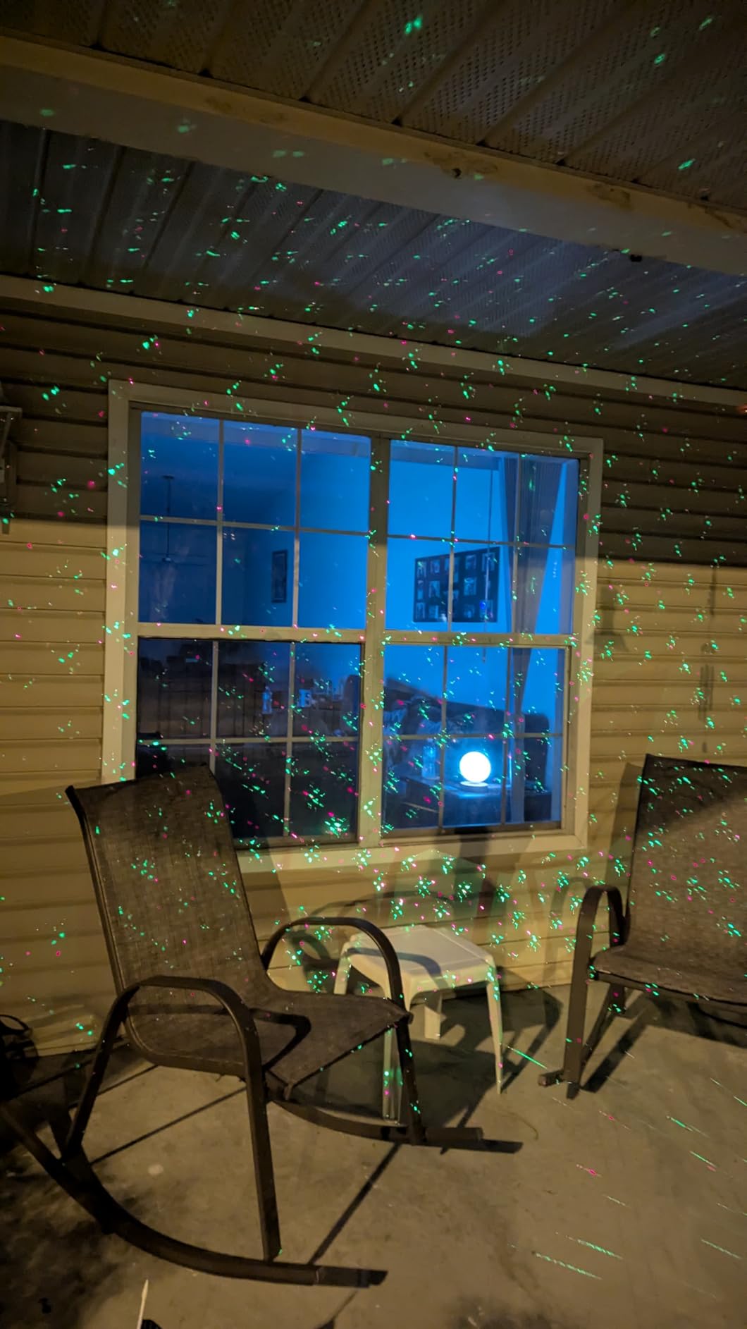 Star Shower Ultra 9 Outdoor Laser Light Show with Remote, AS SEEN ON TV, New 9 Unique Patterns, Showers Home w/Thousands of Lights, 3 Color Combinations, Motion or Still, Up to 3200 Sq Ft customer photo 2