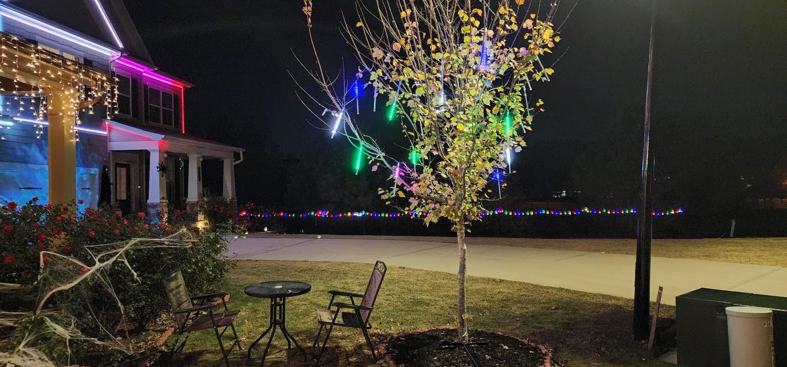 Christmas Lights Outdoor, 24 Tubes Meteor Shower Lights for Xmas Decoration customer photo 2