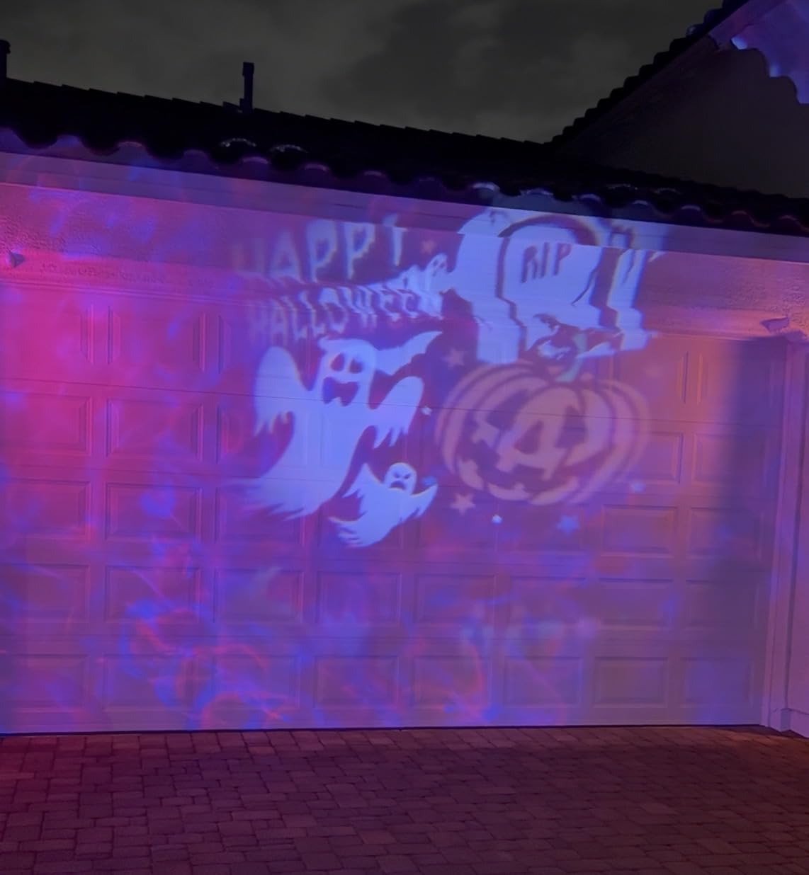 Brighter Halloween Projector Lights, 2026 Upgraded Halloween Decorations Holiday Projector Display 4 Patterns at A Time (Ocean Wave & Patterns), 4 Holiday Themes Christmas’ Day Decor Light customer photo 1