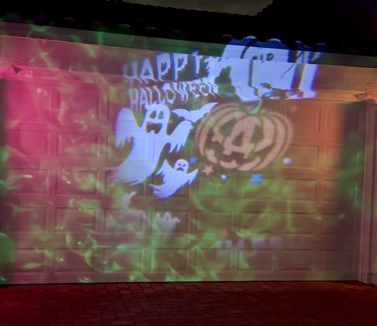 Brighter Halloween Projector Lights, 2026 Upgraded Halloween Decorations Holiday Projector Display 4 Patterns at A Time (Ocean Wave & Patterns), 4 Holiday Themes Christmas’ Day Decor Light customer photo 2