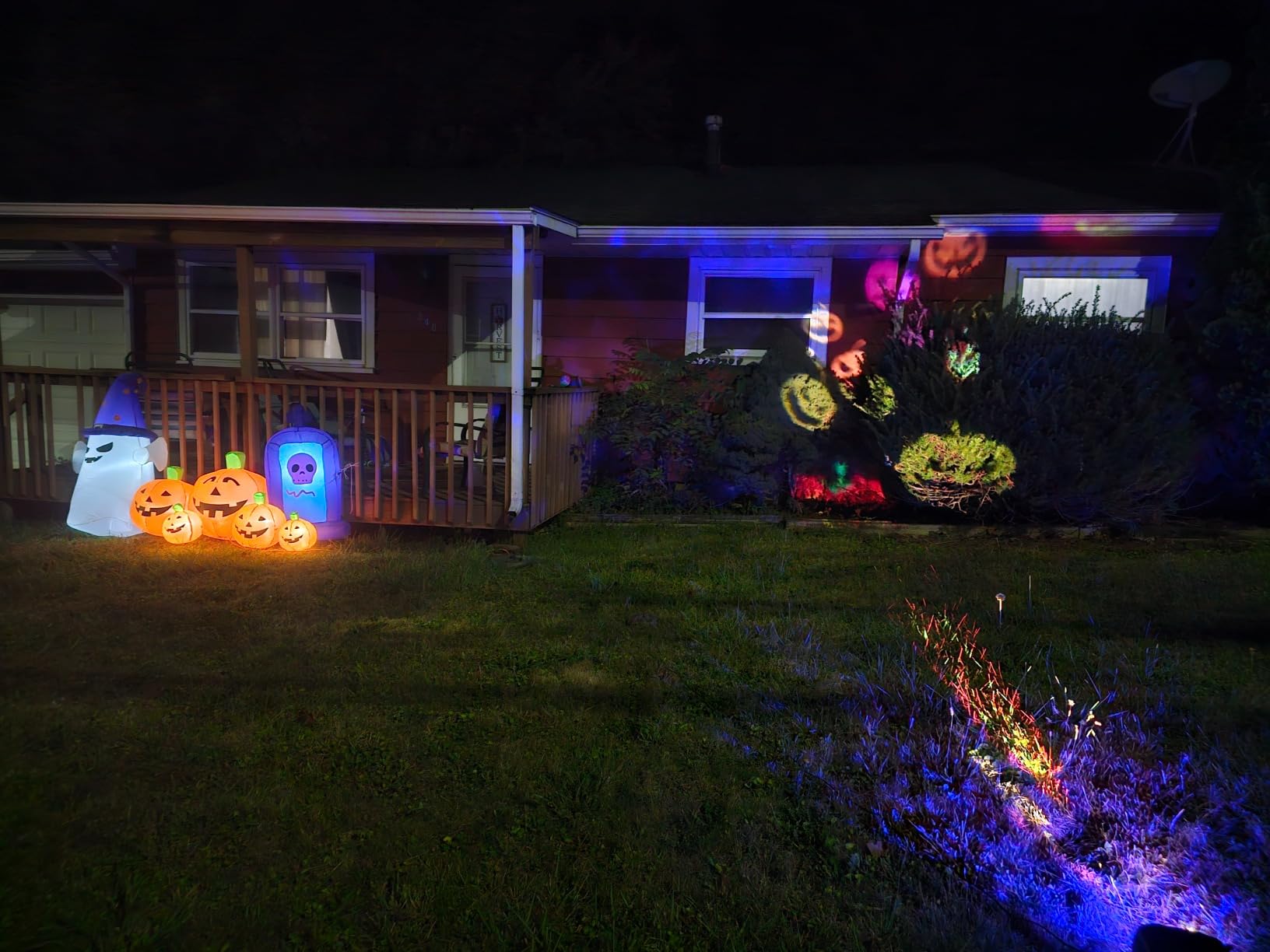 2026 Upgraded Halloween Projector, 8 Patterns (Ocean Wave & Patterns),8 Theme Waterproof Holiday Projector with Remote for Halloween,Christmas,Happy New Year customer photo 2