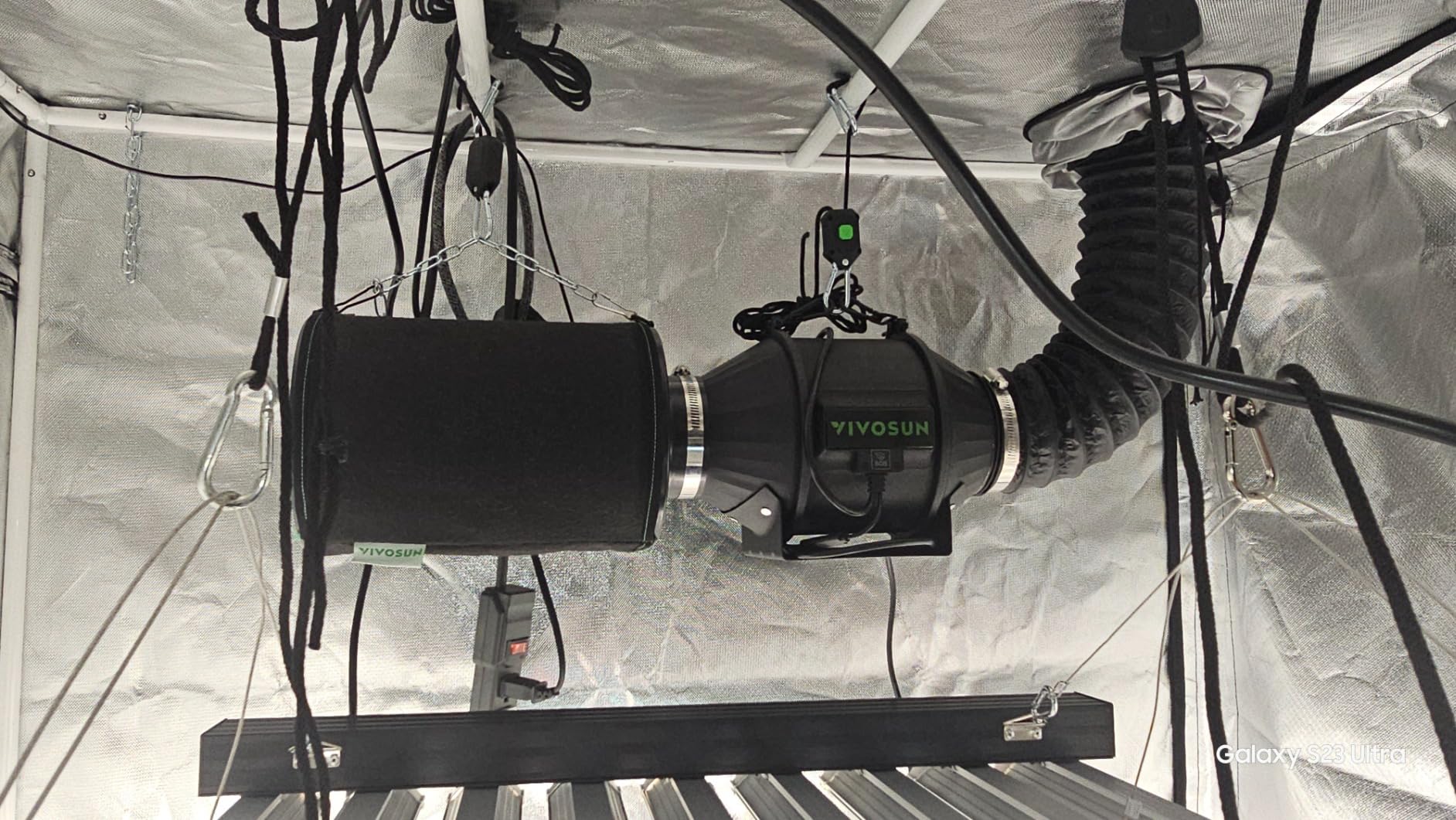 VIVOSUN G4 Air Filtration Kit, Inline Fan, Controller, Carbon Filter, Duct customer photo 2