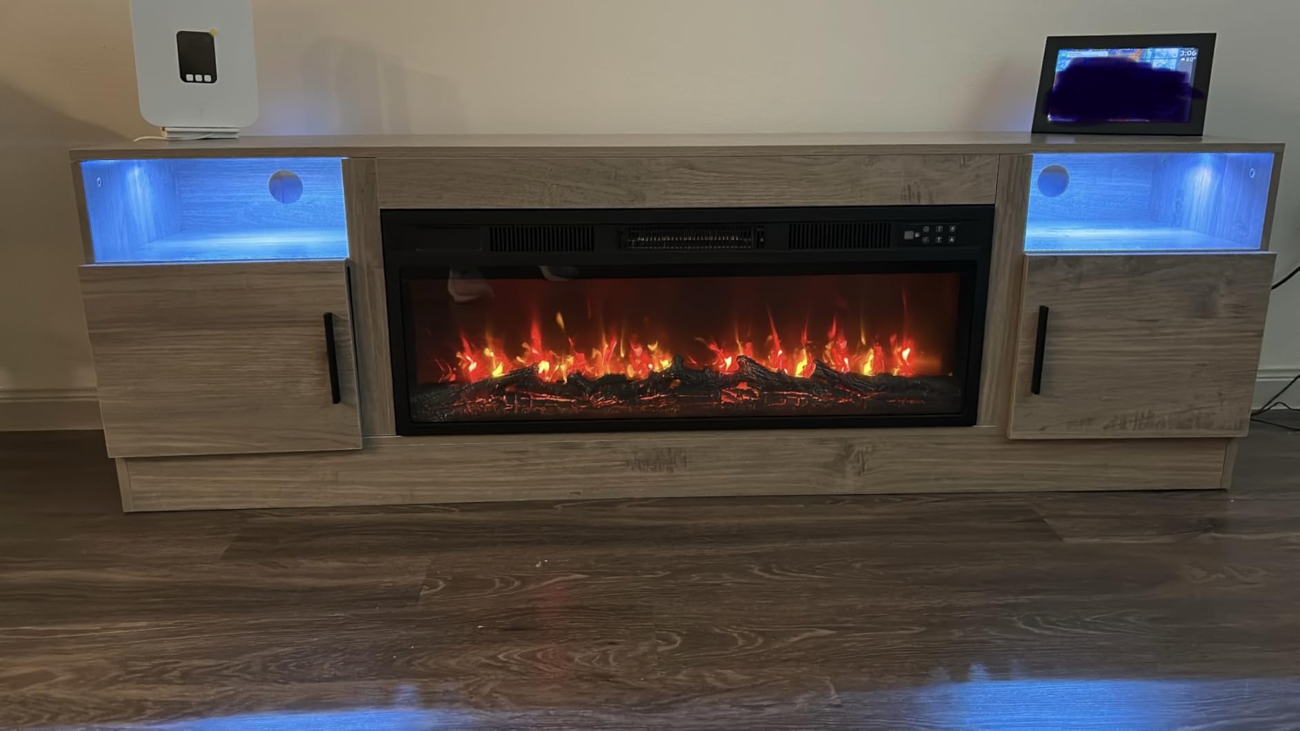 Tavata Fireplace TV Stand Entertainment Center with 36