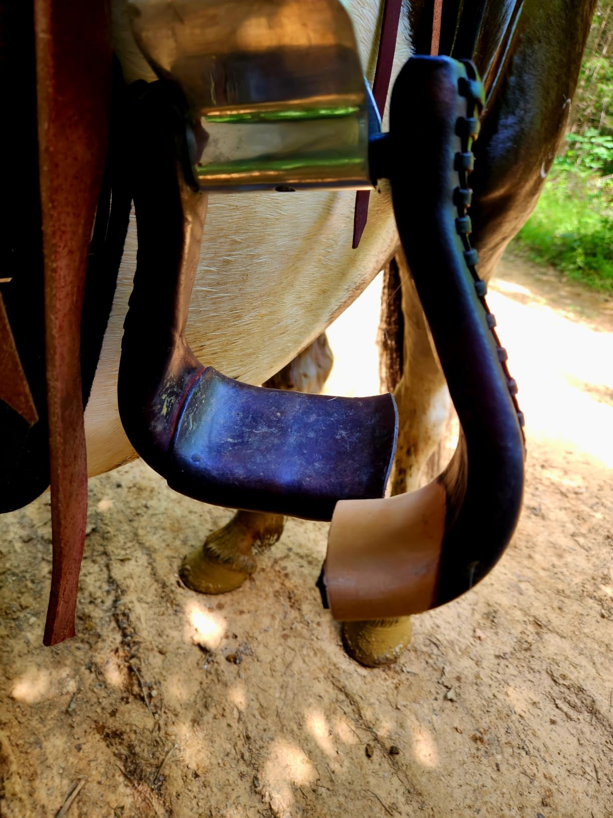 HILASON Western Horse Draft Trail Pleasure American Leather Saddle Brown customer photo 2