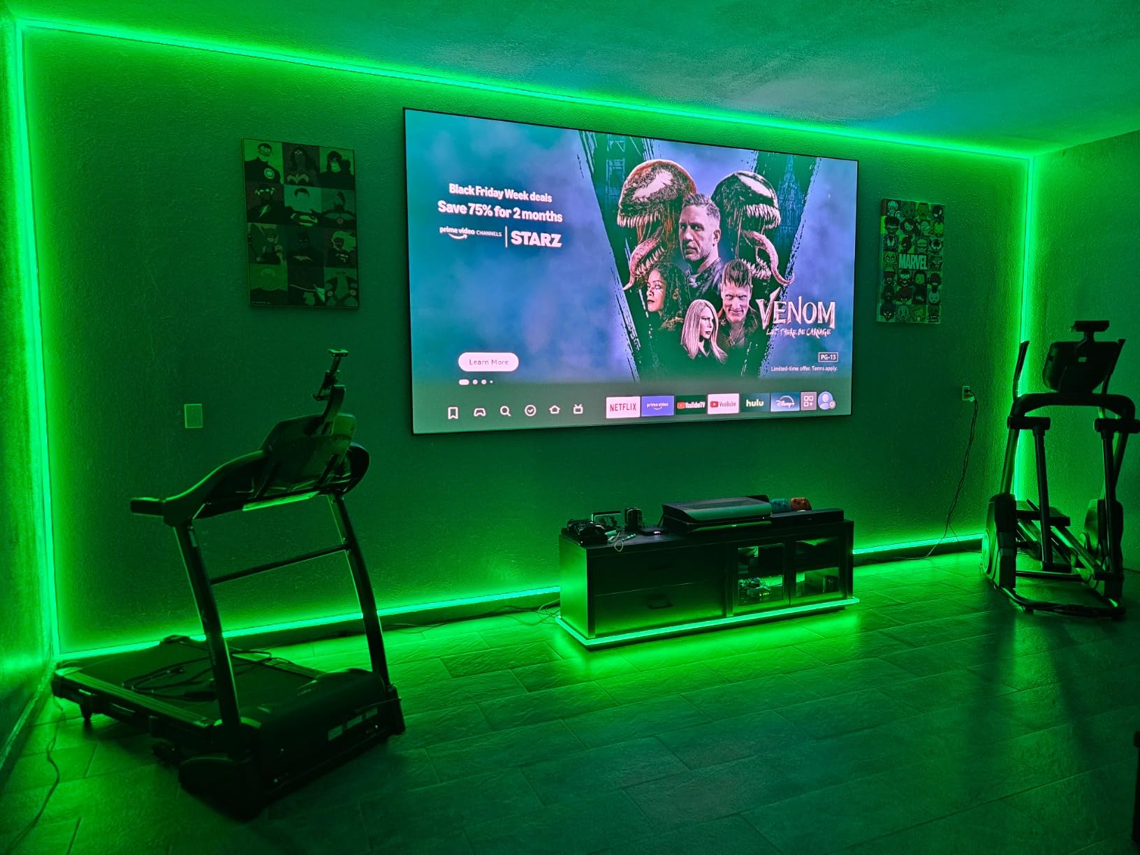 AWOL VISION 150-inch Projector Screen Fixed Frame, 1.3 dB Peak Gain, The Perfect Combo with LTV-2500, 80% Picture Quality Improved, 4K / 8K Ultra HD, Active 3D Wall Mount Projector Screen, MW-150 customer photo 1
