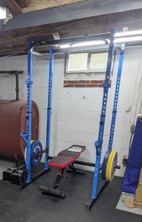 Bongkim Power Rack, Rack Cage for Weight Training, Adjustable Squat Stand Rack for Home Gym Equipment, Lifting Cage with 660lb Capacity customer photo 2
