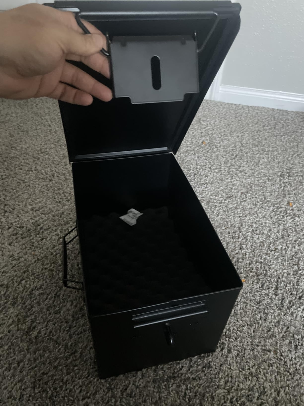 Reapr XL Ammo Box - Lockable Heavy Duty Steel Ammo Can for 9mm, 223, 50 Cal, Airtight Military Storage Case for Tools, Gear or Ammunition, Water Resistant Metal Footlocker Style Organizer customer photo 2