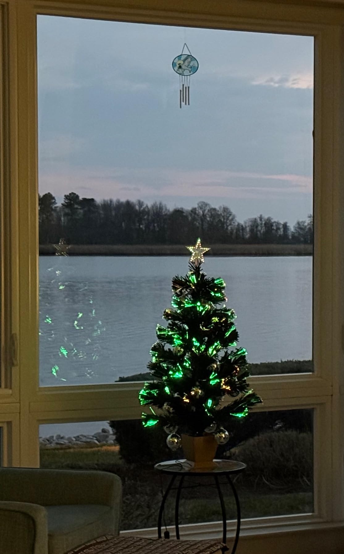 3ft Green Fiber Optic Christmas Tree,Pre-Lit Small Christmas Tree customer photo 2