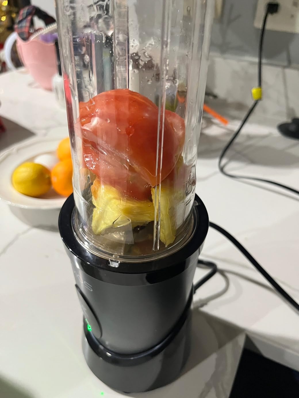 KOIOS Smoothie Blender Kitchen, 900W Personal Blenders with 3 To-Go Cups | (2) 23oz & 16oz Cups, Blend Smoothies Shakes Juices Frozen Drinks, Dishwasher Safe Part, Twist-Lock, 14Pcs, Recipe, Grey Blue customer photo 2