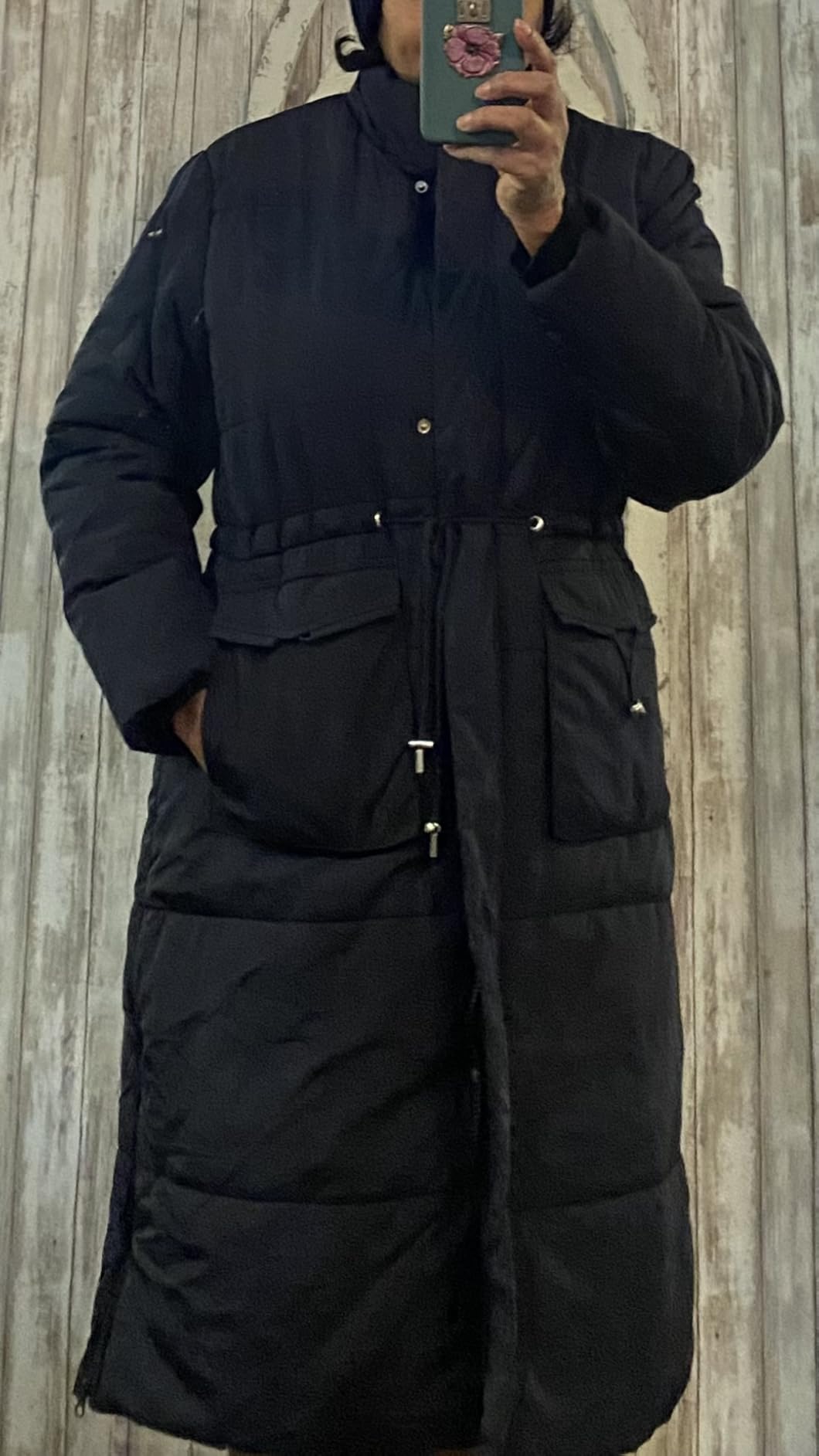 MOERDENG Women's Long Winter Puffer Coat Waterproof Warm Maxi Down Jacket | Faux Fur Removable Hood Parka Thick, Warm and Windproof Overcoat customer photo 1