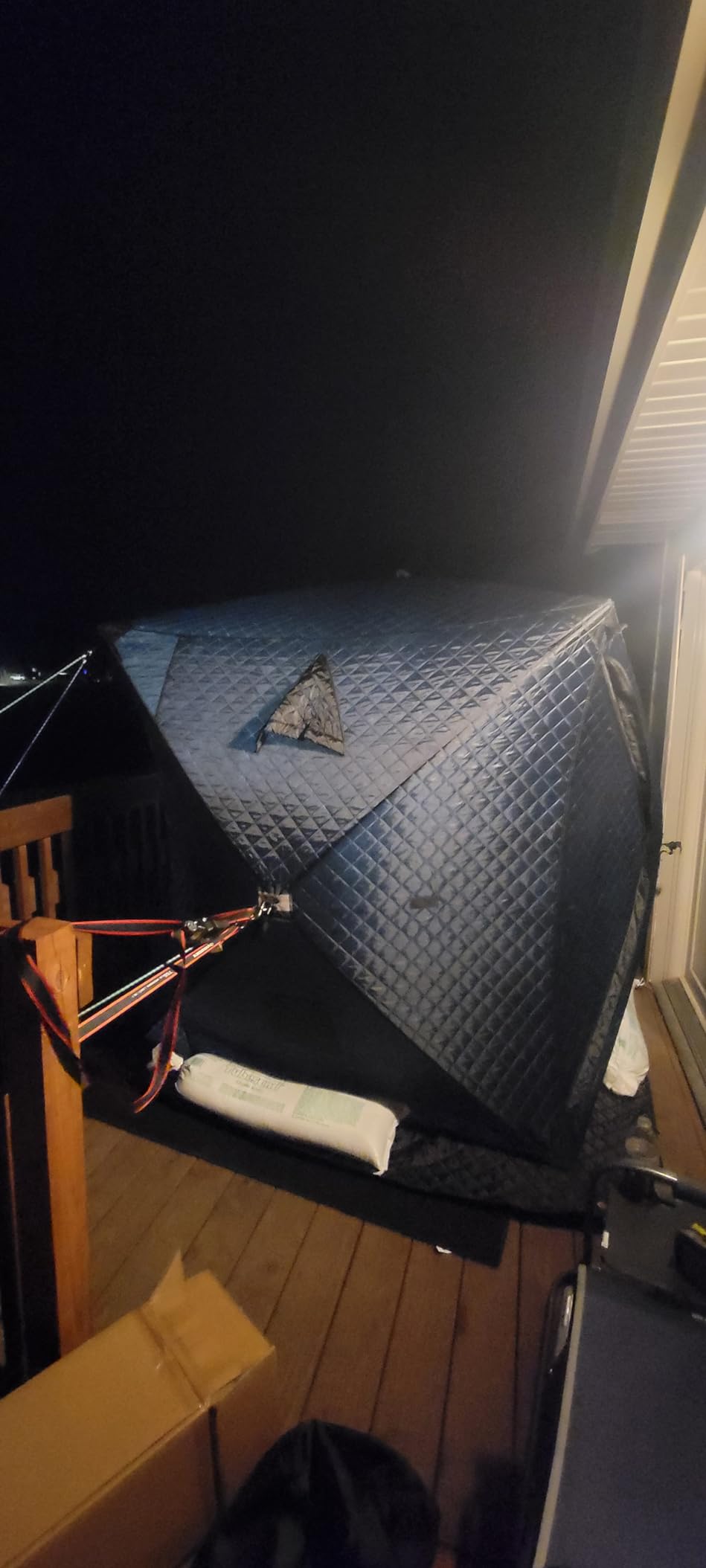Your Choice Pop Up Ice Fishing Shelter 3-4 Person Insulated Tent | Function Upgrades Windproof and Warm Ice Shanty Fishing Gear and Equipment customer photo 1