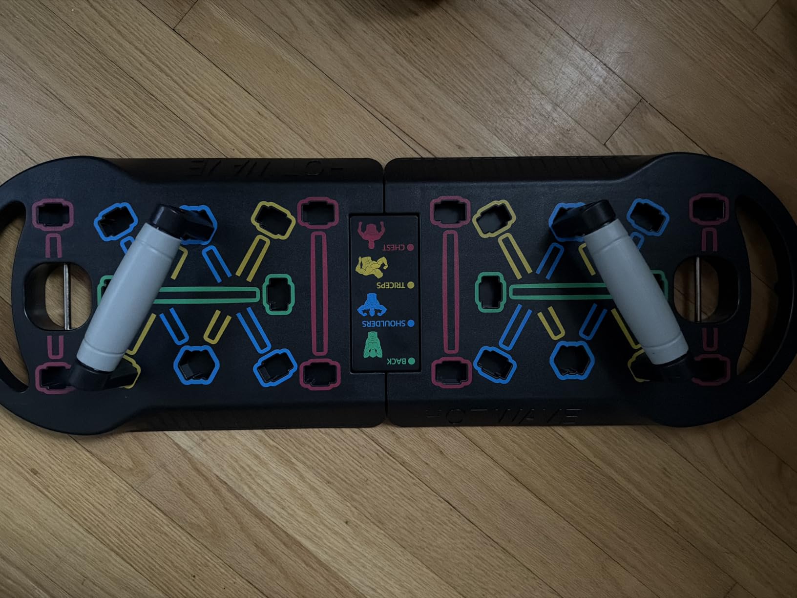 HOTWAVE Push Up Board, Portable PushUp Board, Foldable 20 in 1 Push Up Bar customer photo 2