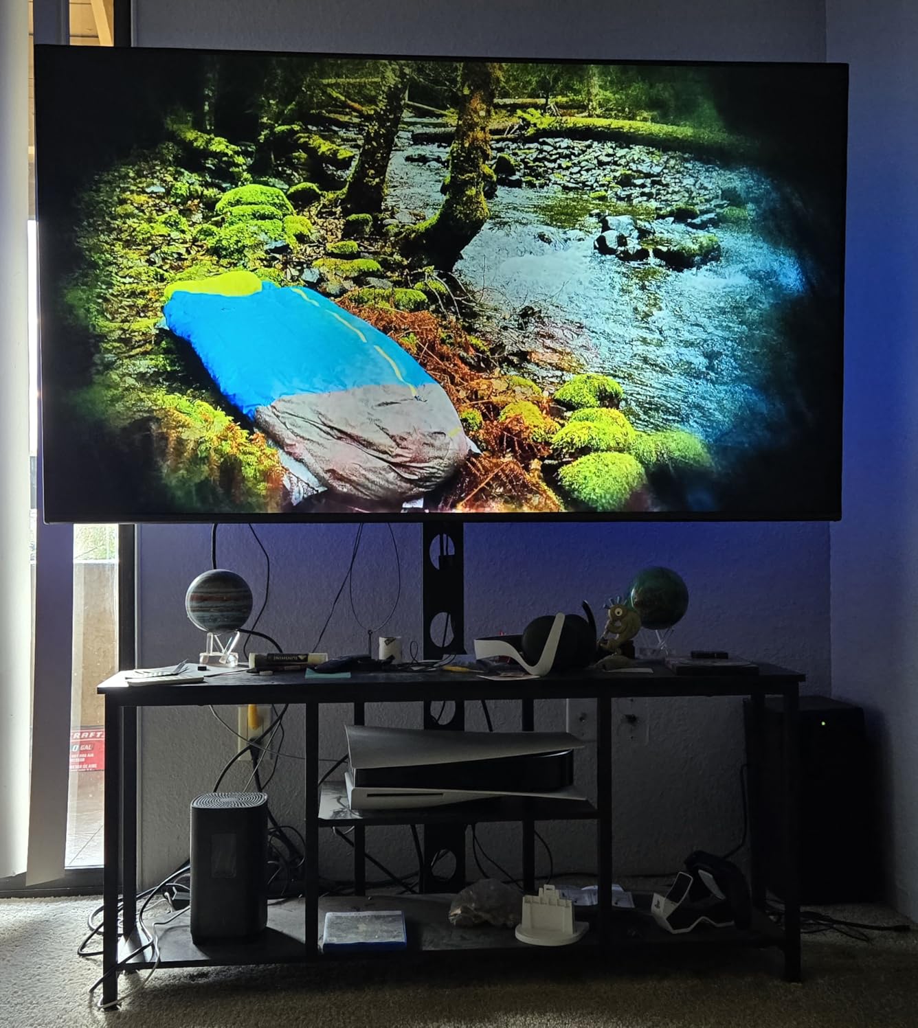 Corner TV Stand Entertainment Center with Mount for Living Room, 32-65