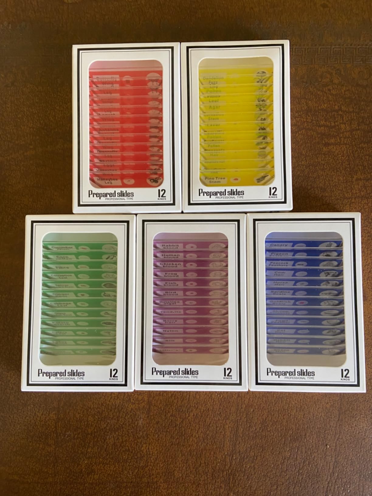 Jiusion 60Pcs Prepared Microscope Slides Specimen Set for Stereo Microscope customer photo 1