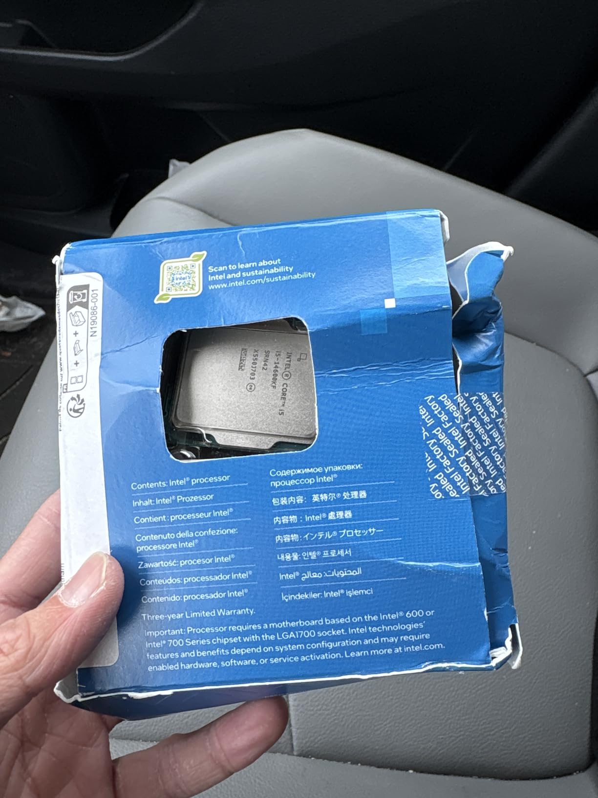 Intel® Core™ i5-14600KF New Gaming Desktop Processor 14 cores (6 P-cores + 8 E-cores) - Unlocked customer photo 2