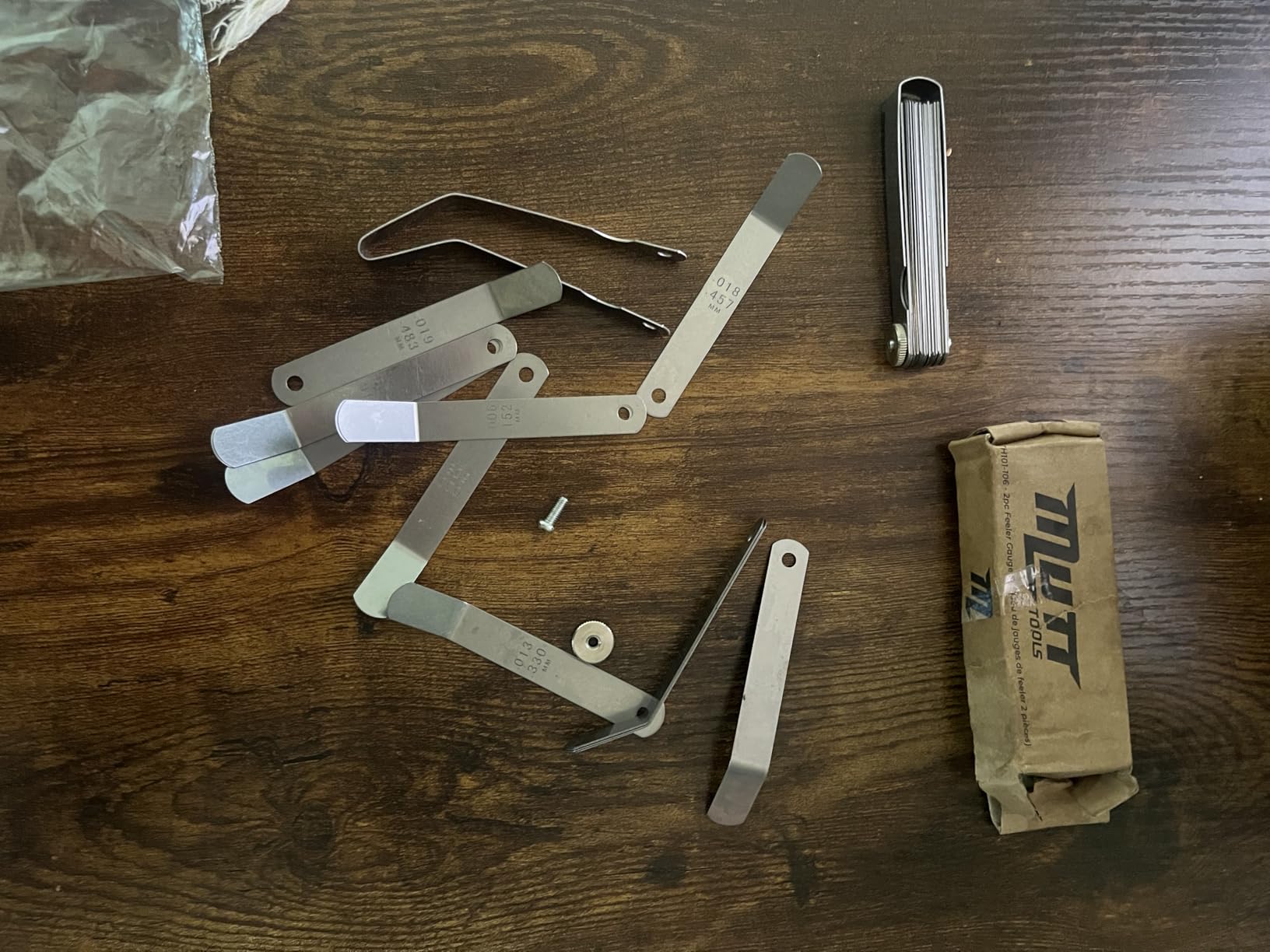Mutt Tools Feeler Gauge Set Metric and Inch for Valves, Spark Plug Gap Tool customer photo 1