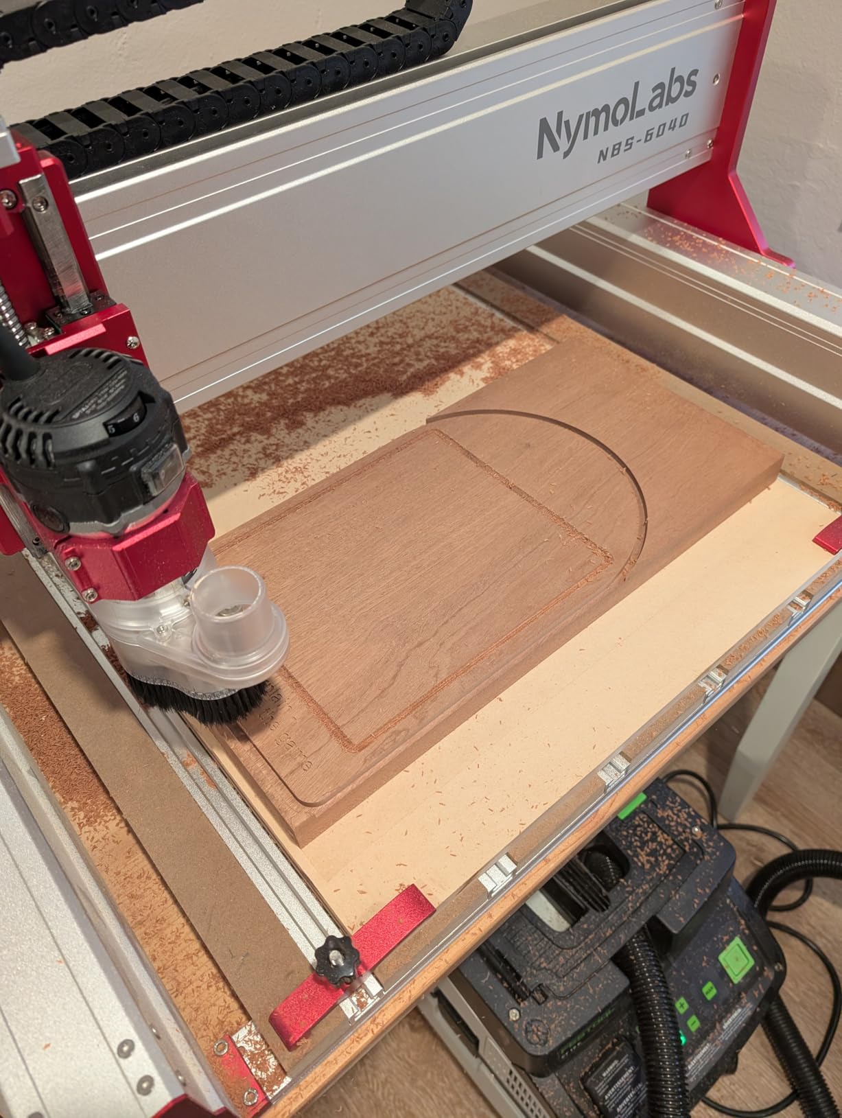 NBS-6040 CNC Router Machine, 710W Spindle for Wood Acrylic & Metal customer photo 2