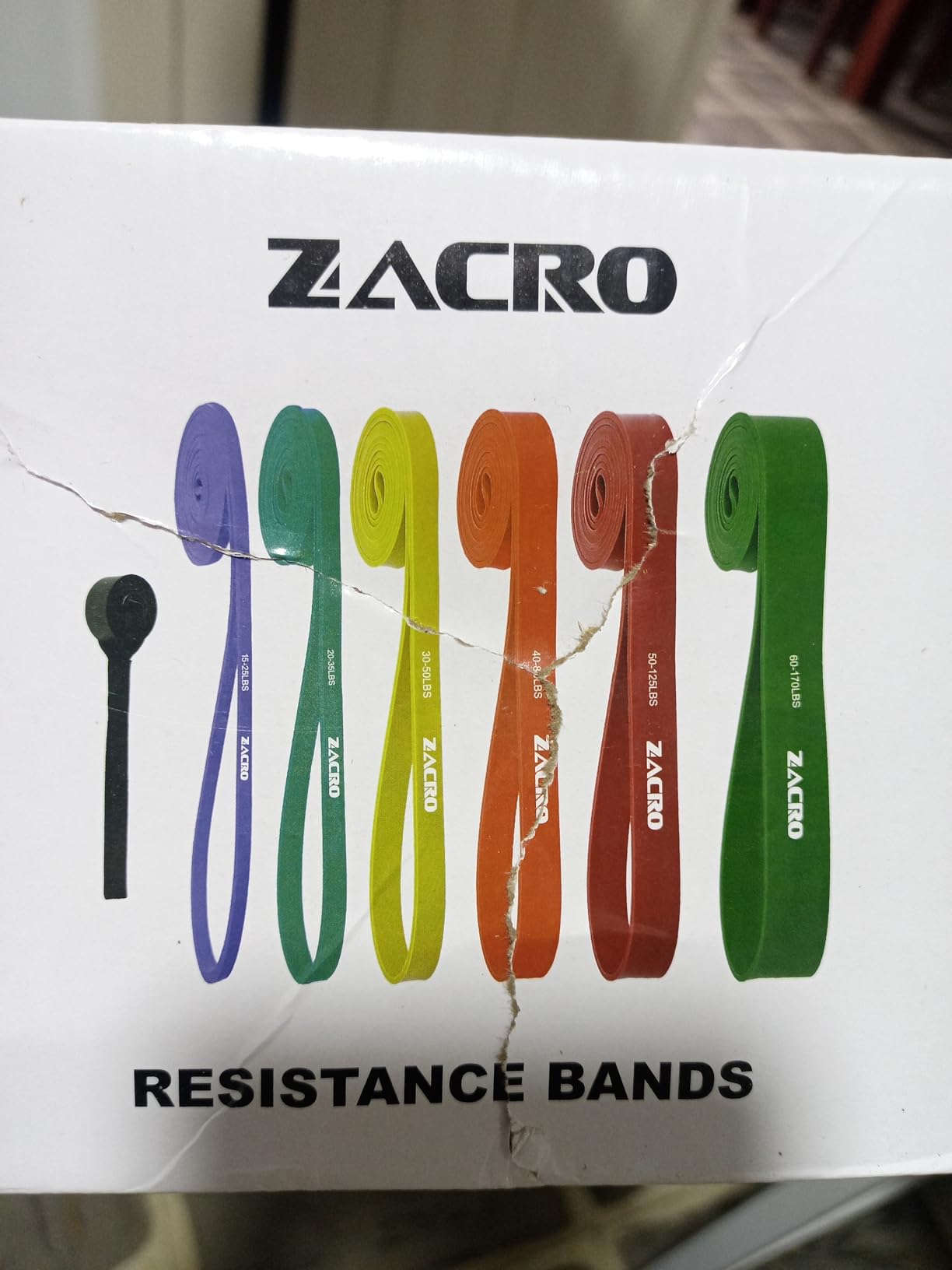 Zacro Resistance Bands Set with Door Anchor, Heavy Duty Pull Up Exercise Bands for Working Out, Muscle Power Strength Training, Physical Therapy, Home Fitness Gym Equipment for Men & Women customer photo 2