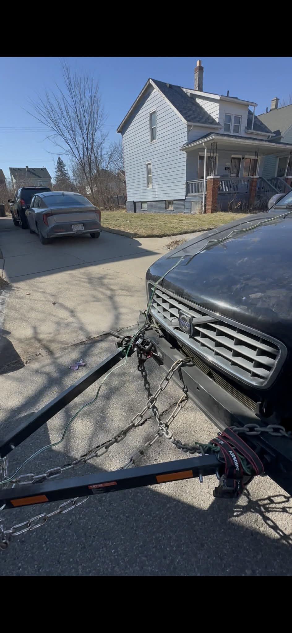 VEVOR Tow Bar, 5500 lbs Towing Capacity with Chains, Towing Bar Black customer photo 1