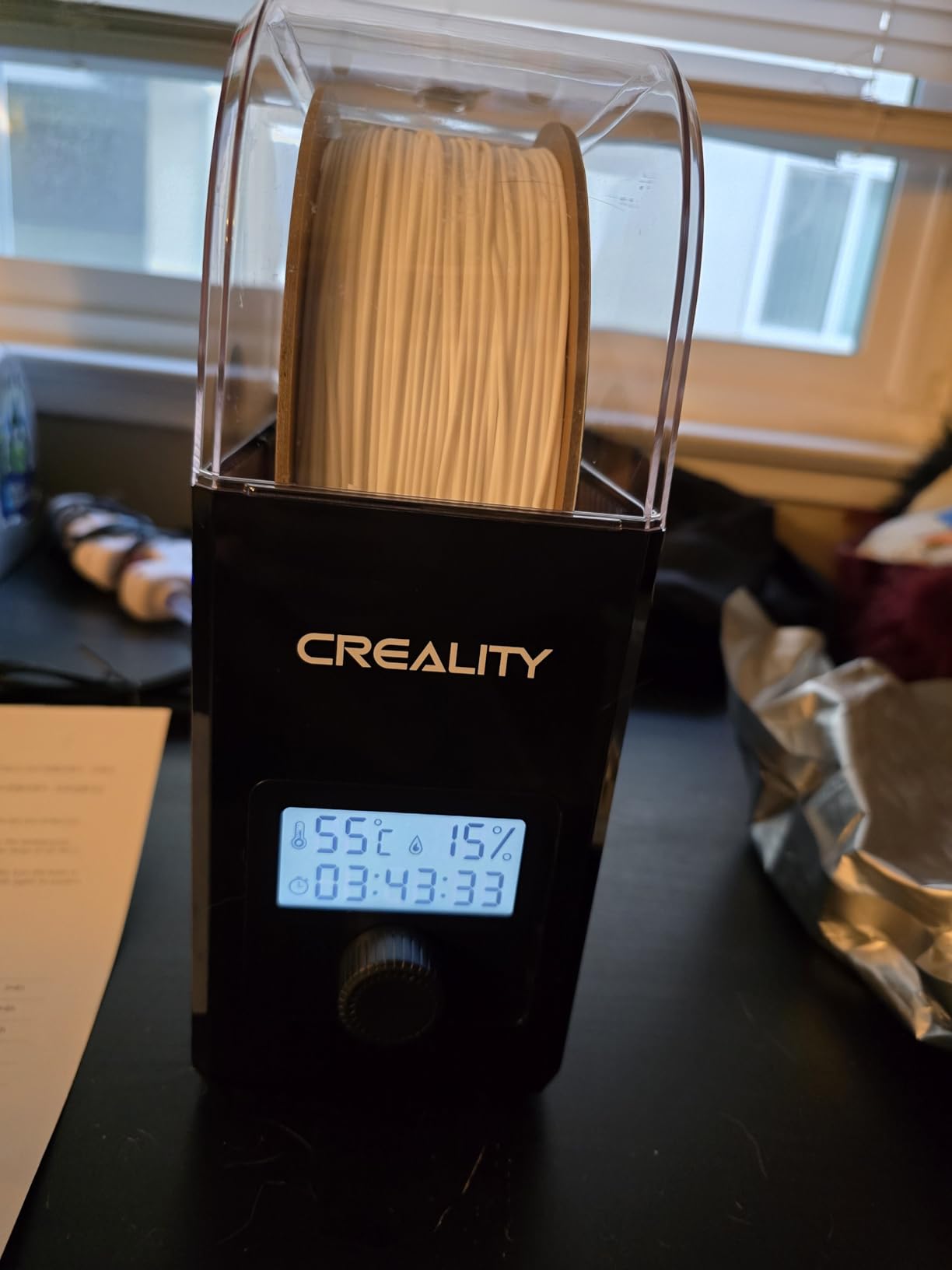 Creality 2026 New Upgrade Filament Dryer Box Pro, Space Pi SE with High PTC Efficiency and Precision Sensor for 1KG Spools 45~65℃, 3D Printer Filament Dehydrator for PLA PETG ABS ASA TPU customer photo 1