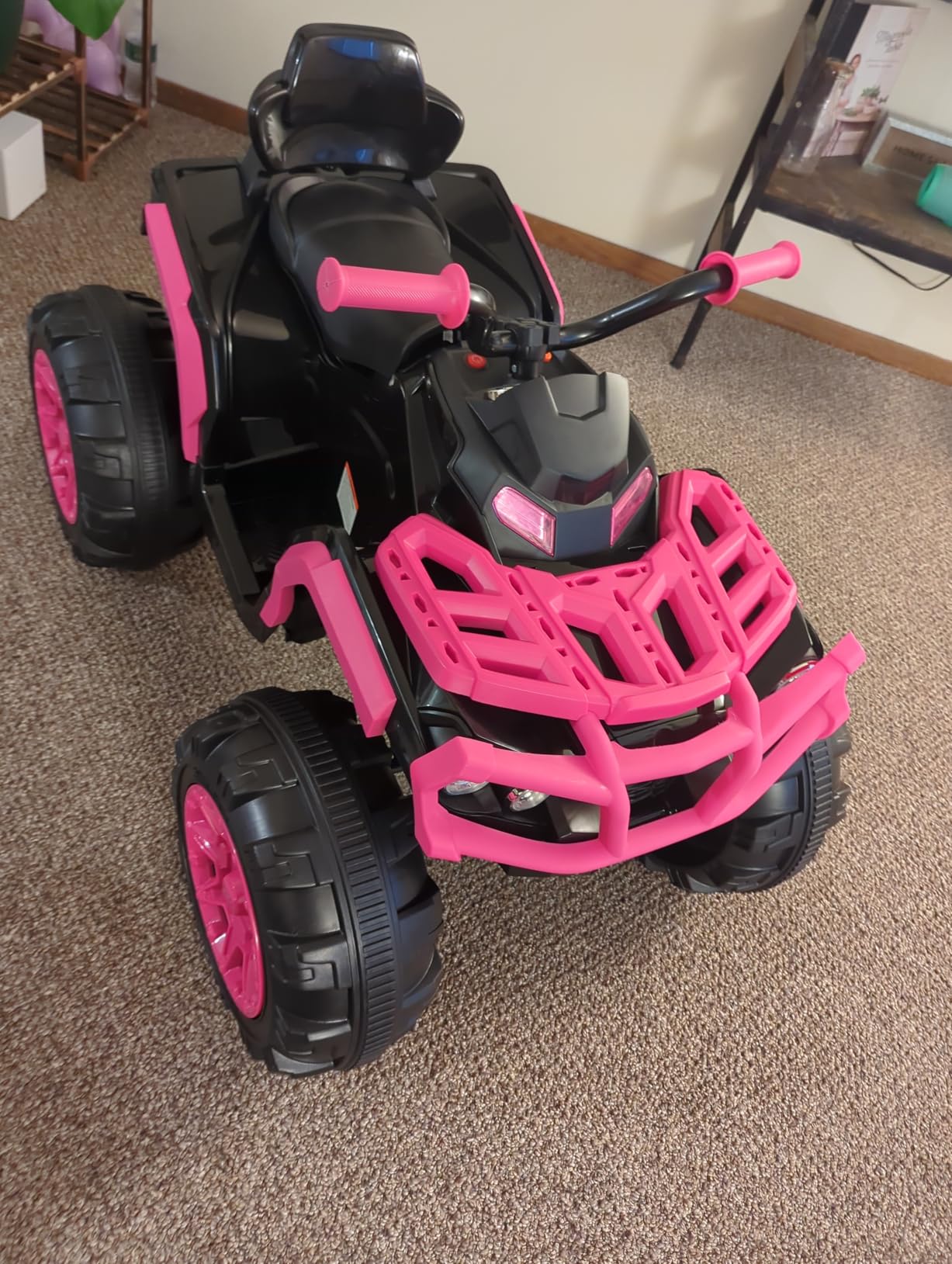 Best Choice Products 12V Kids Ride-On Electric ATV, 4-Wheeler Quad Car Toy w/Bluetooth Audio, 3.7mph Max Speed, Treaded Tires, LED Headlights, Radio - Blue customer photo 1